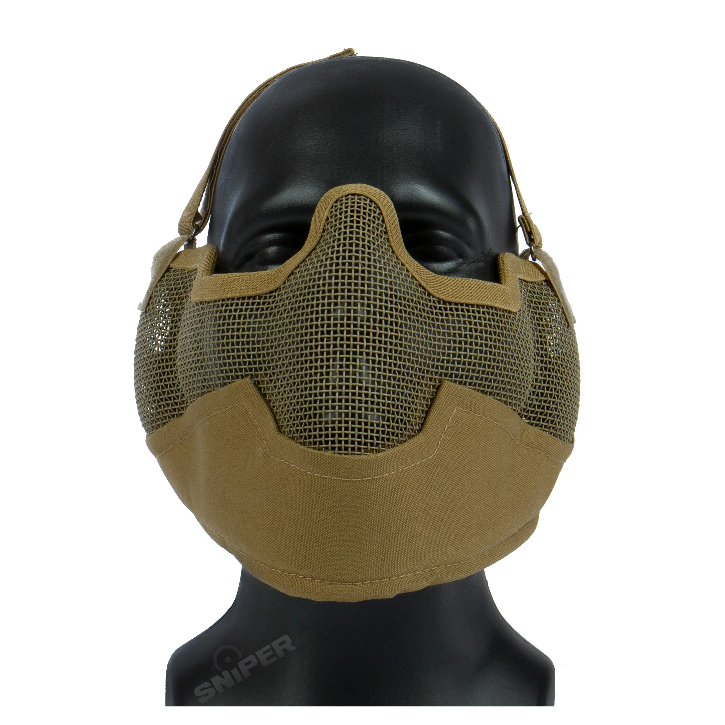 Mesh Lower Face Shield V2, Tan