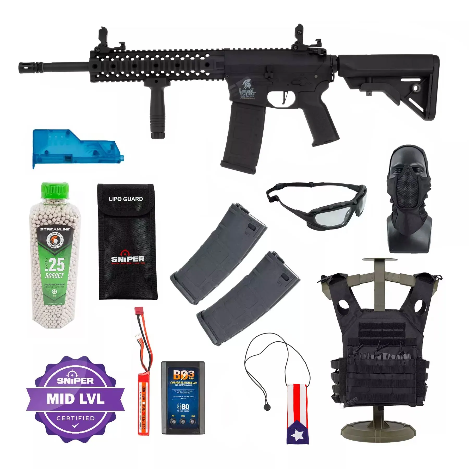 Einsteiger Set #2 - Lancer M4 EVO w/ Nebula ETU (S)AEG, Black