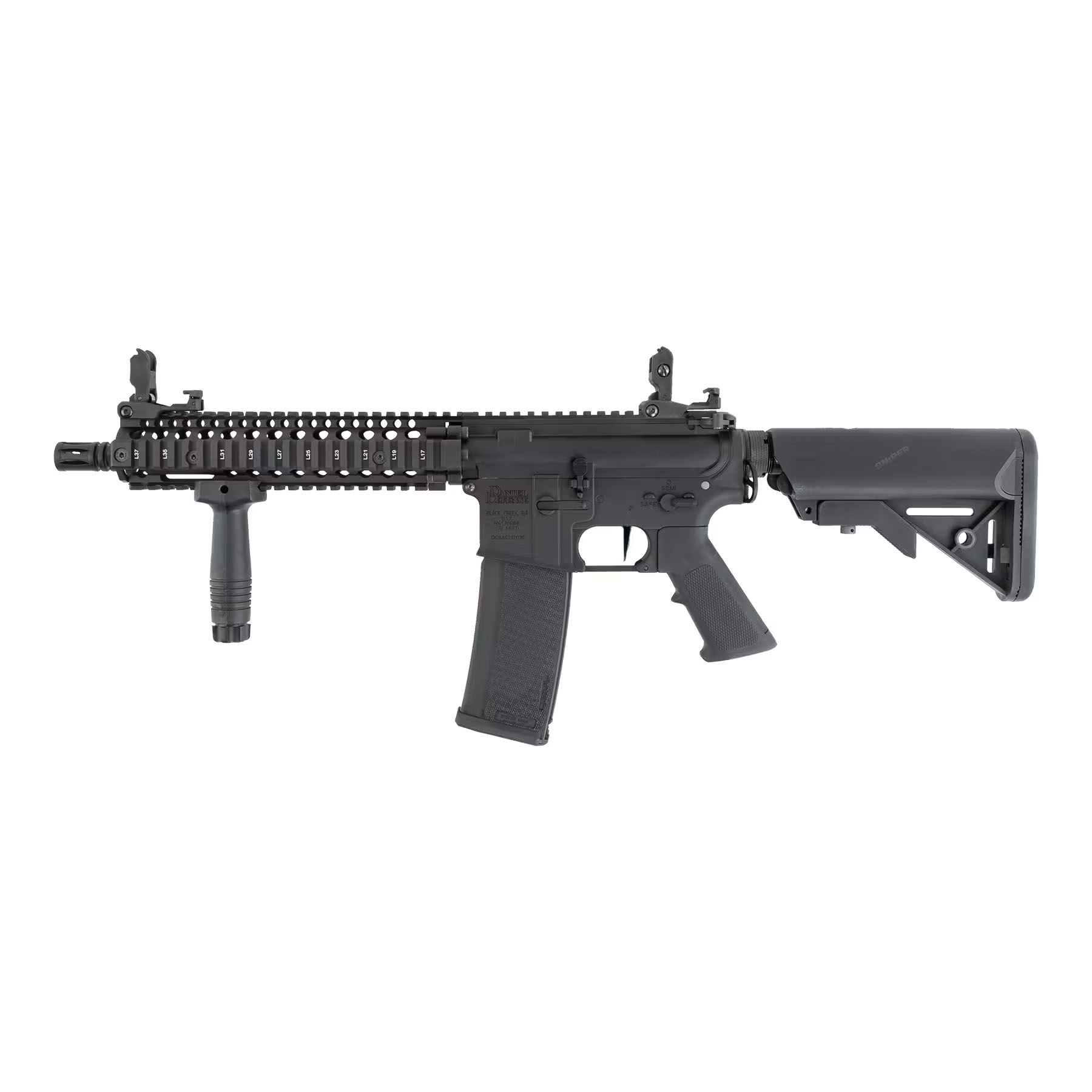 SAC Speedmonster Daniel Defense MK18 < 0,5J AEG Softair Gewehr, Black
