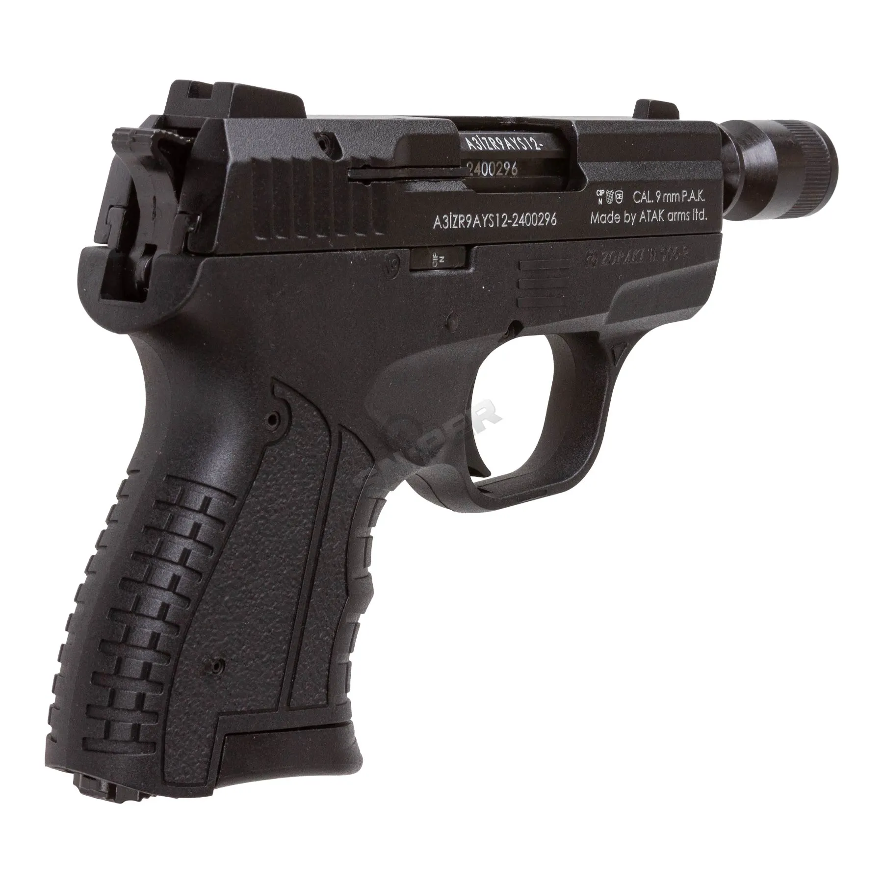 Zoraki 906 9mm P.A.K. Schreckschusspistole, Black