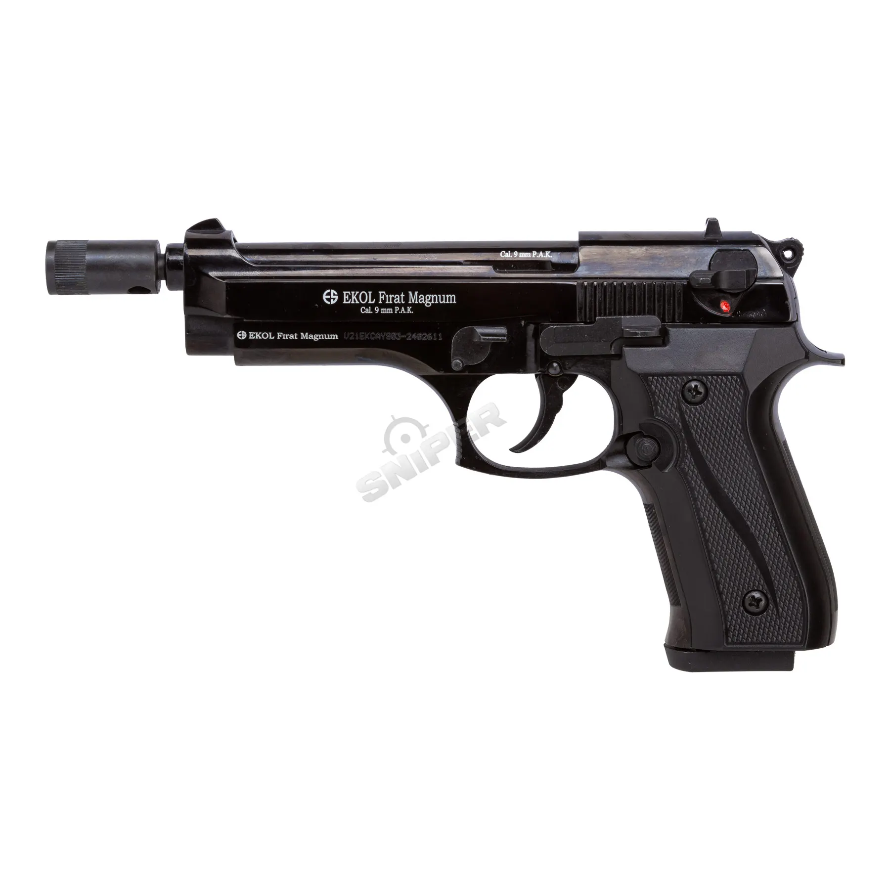 Silvester Bundle #1 EKOL Firat 9mm P.A.K. Schreckschusspistole, Black EKOL Firat 9mm P.A.K. Schreckschusspistole, Black