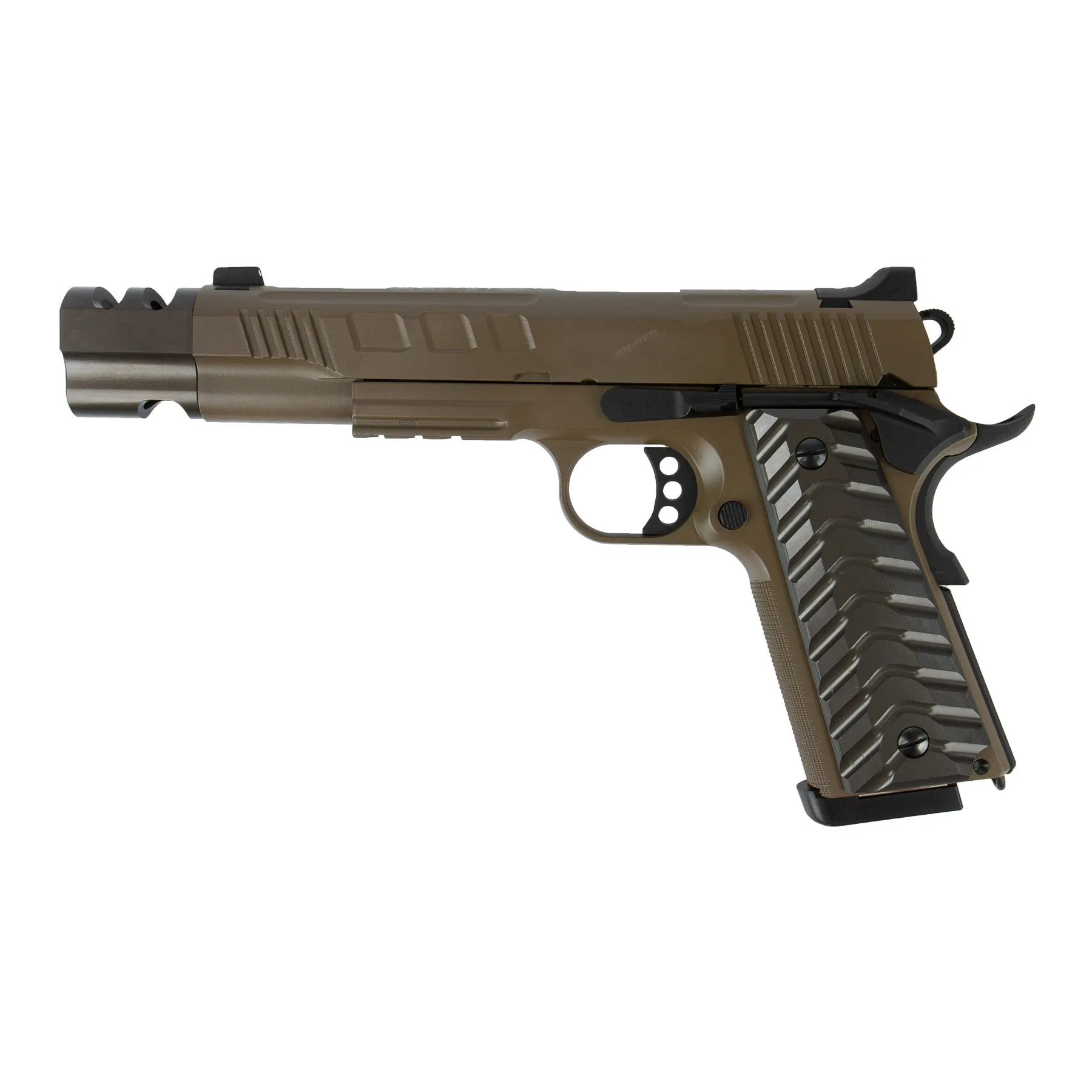 KJ Works KP 16 Full Metal Tan GBB Softair
