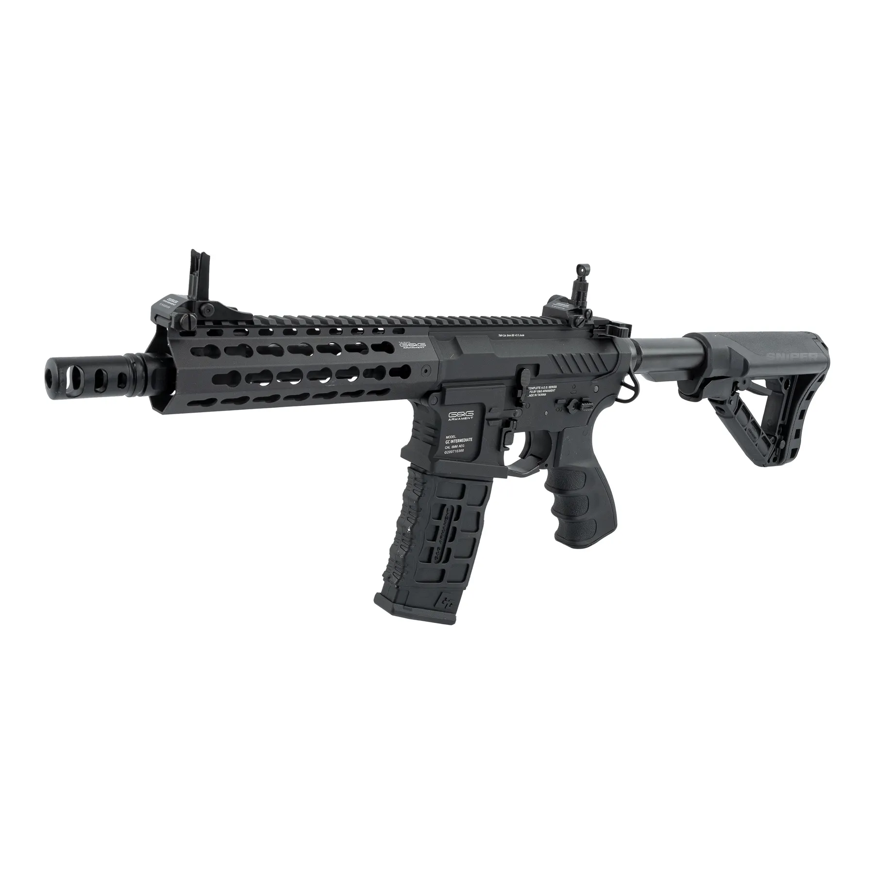 G&G GC SR CQB < 0,5 Joule Softair Gewehr, Black G&G GC SR CQB < 0,5 Joule Softair Gewehr, Black