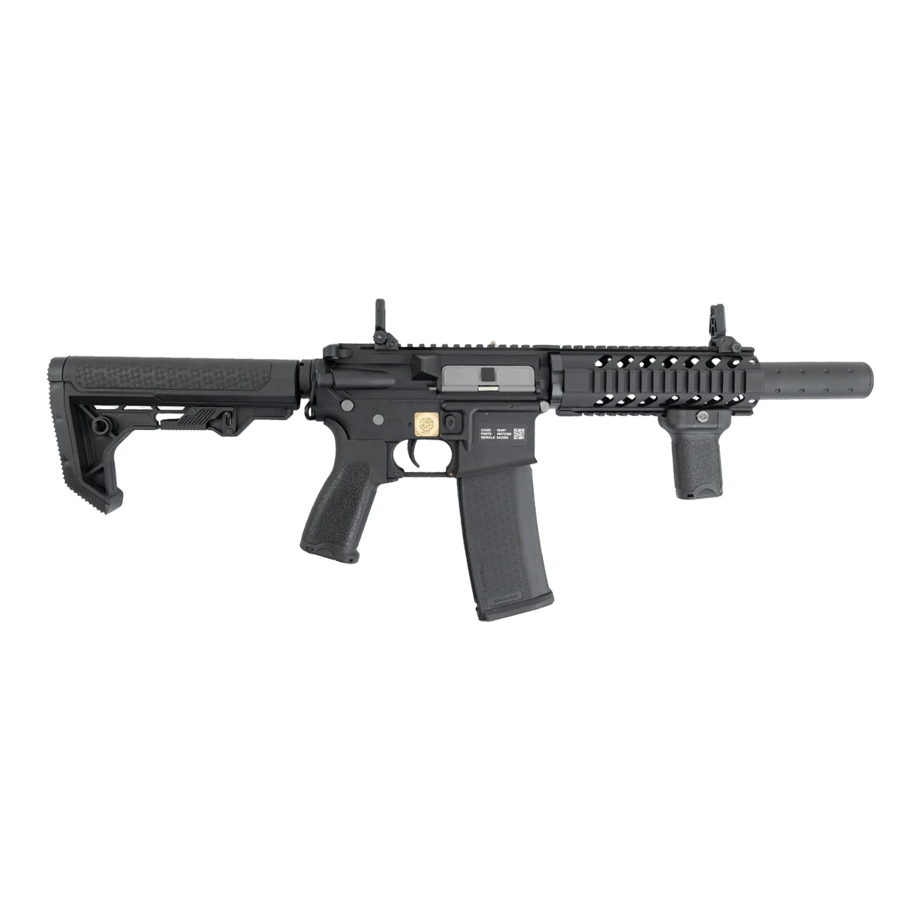SA-E11 Edge Light Ops Stock (S)AEG, Black