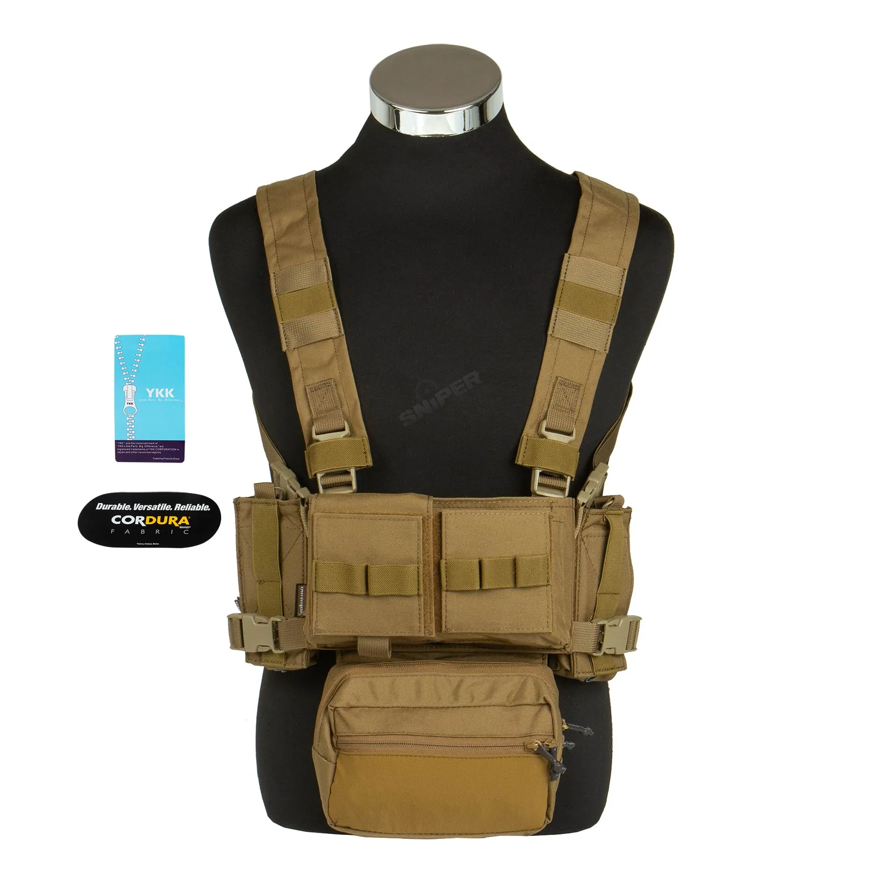 Micro Fight Chissis MK3 Chest Rig, Coyote Brown