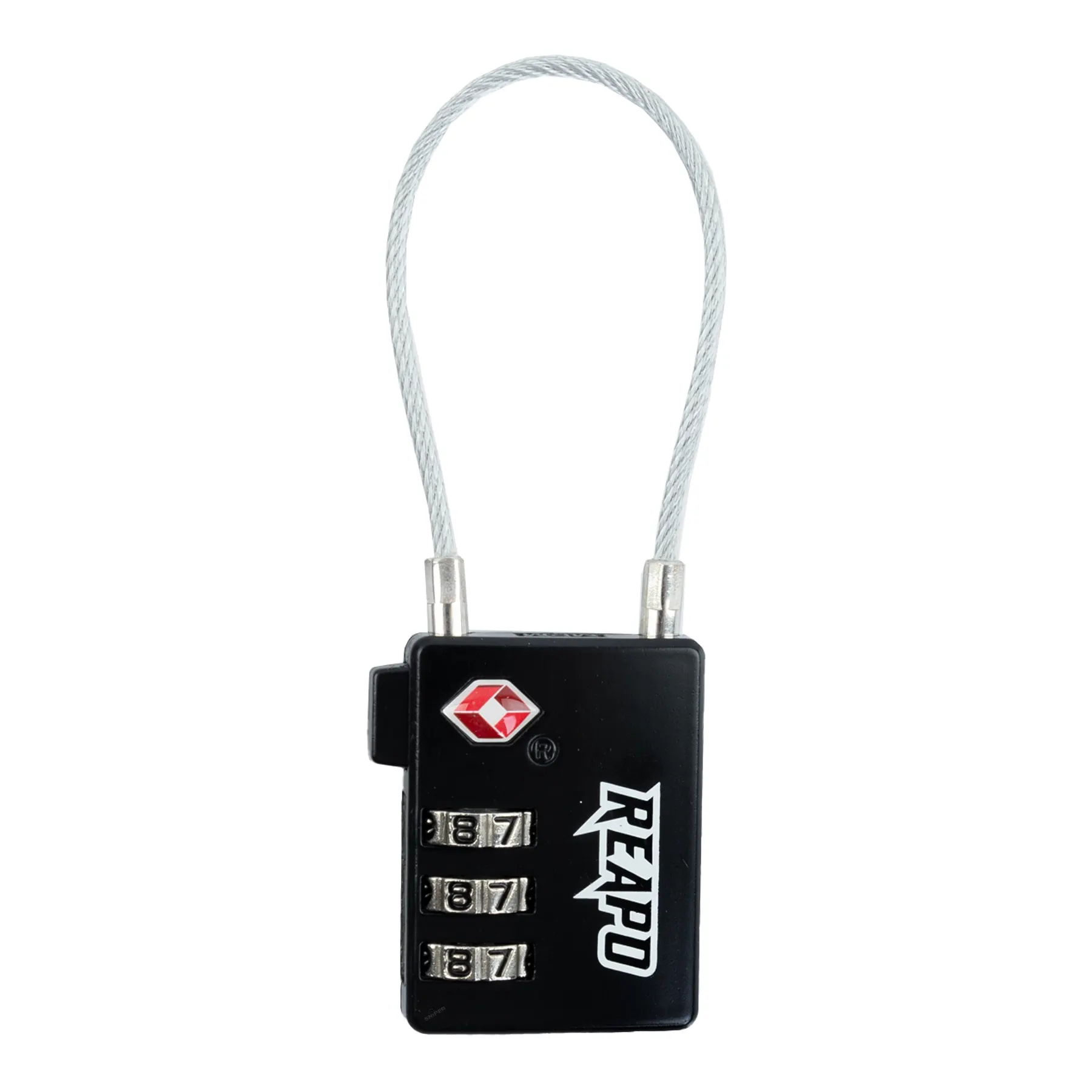 REAPO XL Zahlenschloss comfort TSA lock, Black
