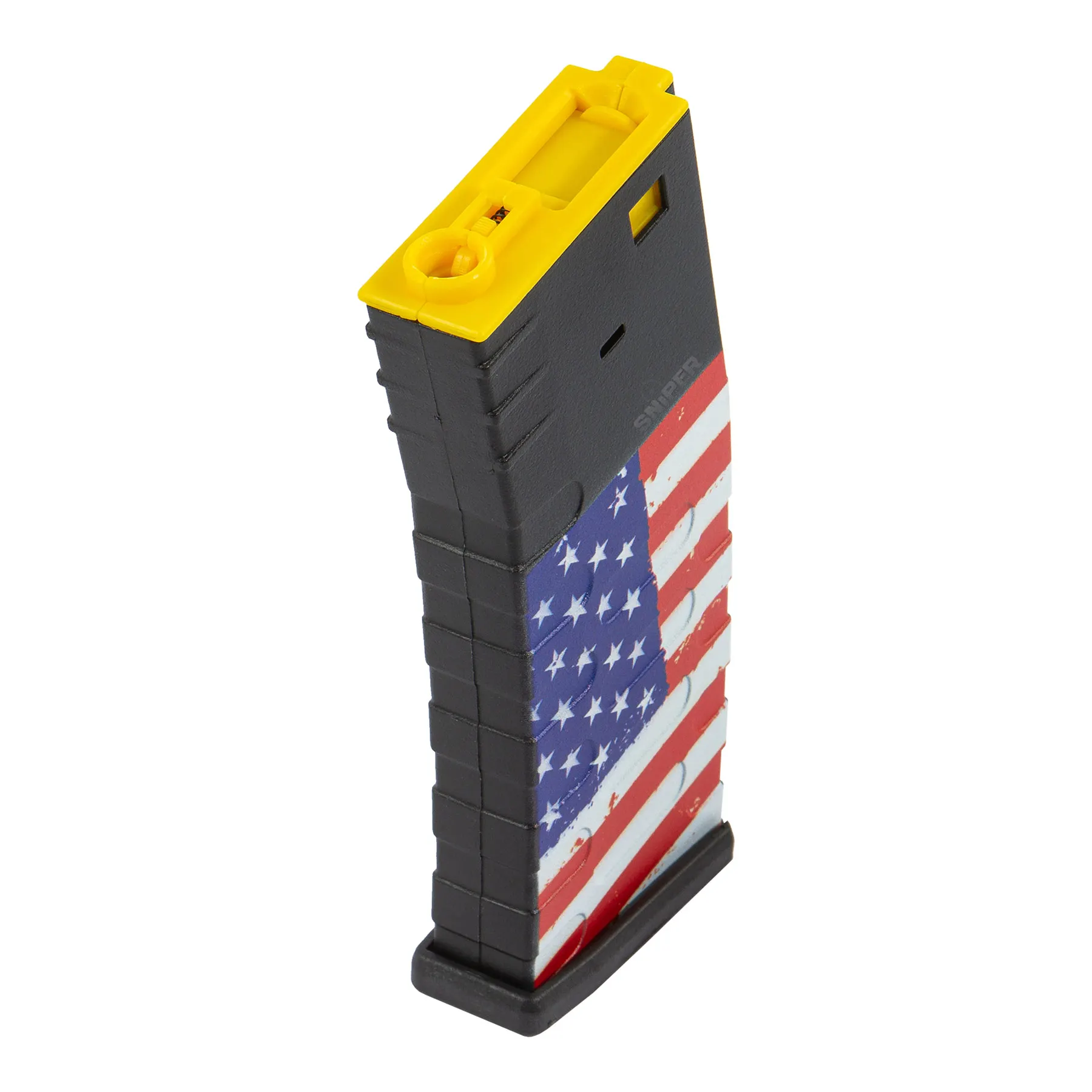 U Magazin American Flag Hi Cap 300rds, Black