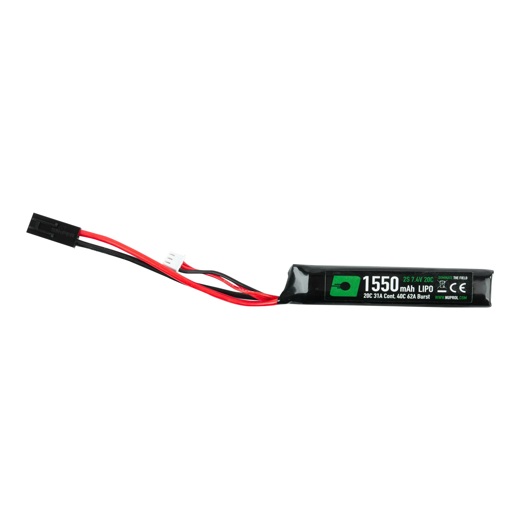 Tamiya 7,4V 1550mAh 20C Lipo One Stick Type