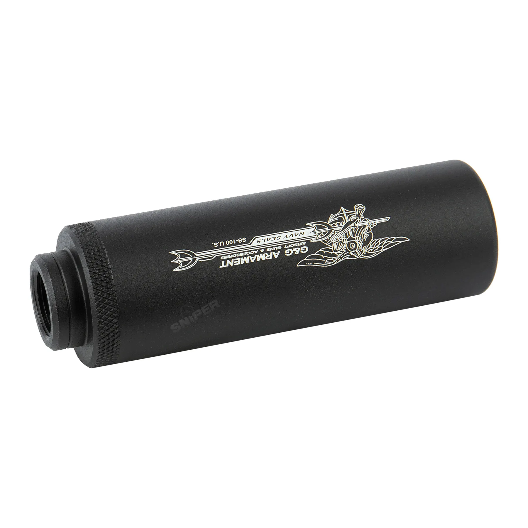 SS-100 Sound Suppressor 14mm CW, Black