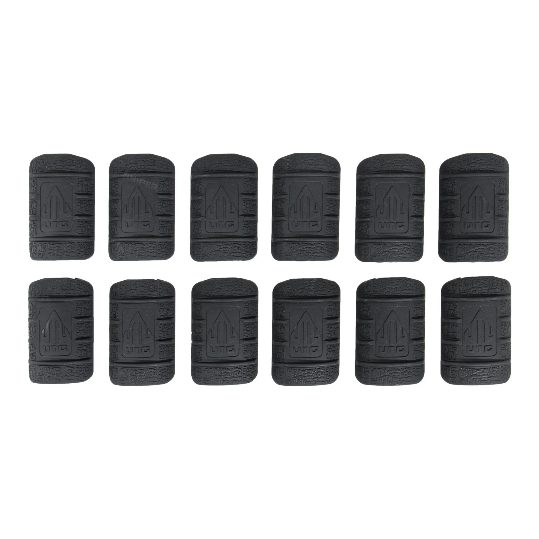 UTG Low-Pro Rubber Rail Guard, 12pcs, Black UTG Low-Pro Rubber Rail Guard, 12pcs, Black