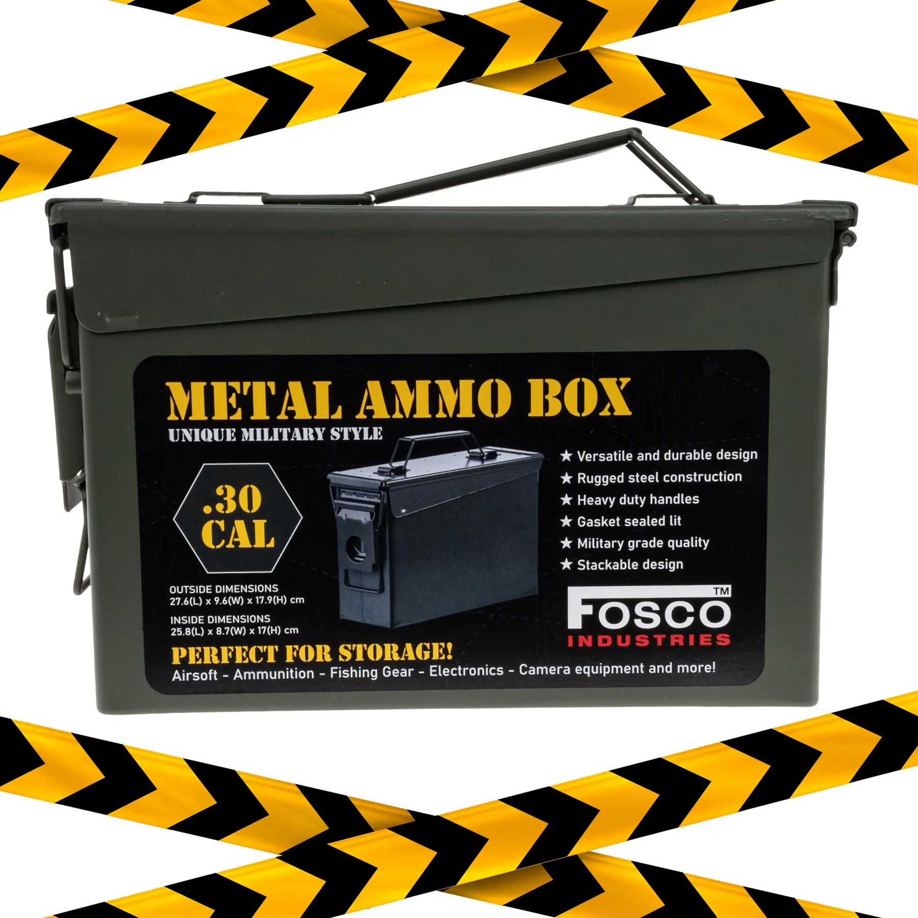 B-Ware Cal. 30mm Ammo Box, Caution Risk