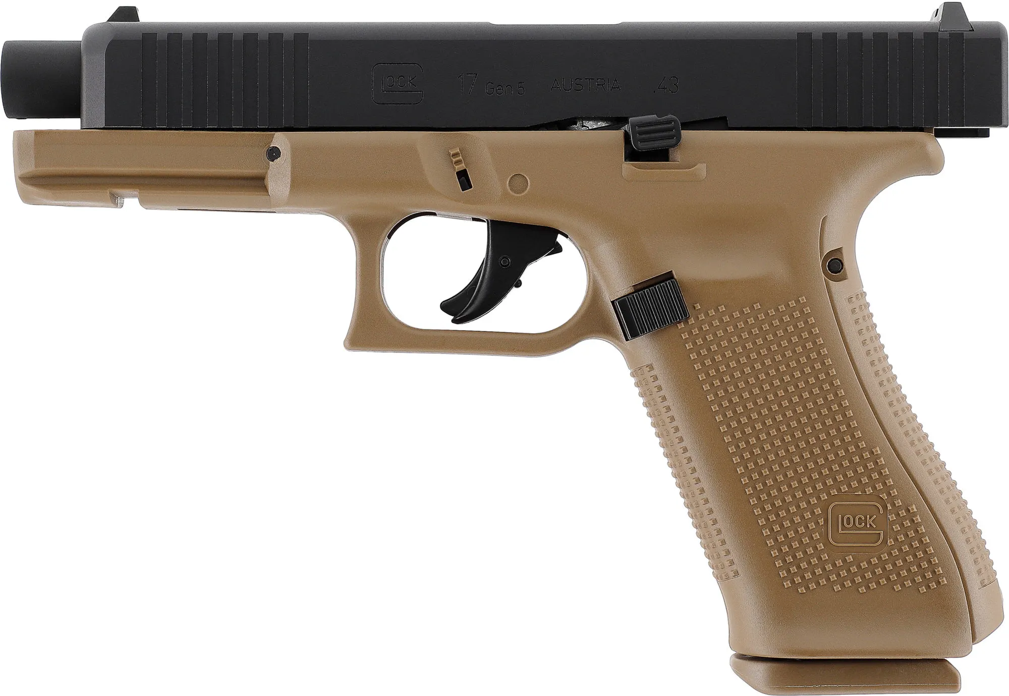 RAM Pistole T4E Glock 17 Gen 5 cal.43, Black & Coyote RAM Pistole T4E Glock 17 Gen 5 cal.43, Black & Coyote