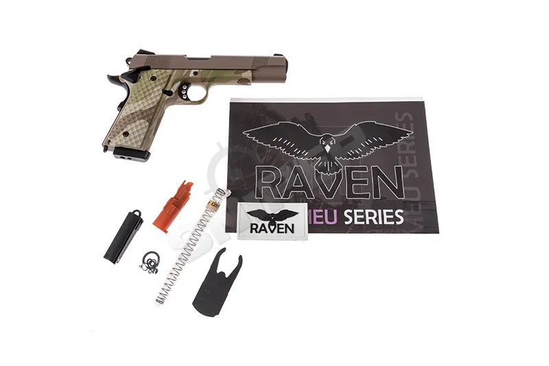 Raven 1911 MEU GBB, Camo/ Tan