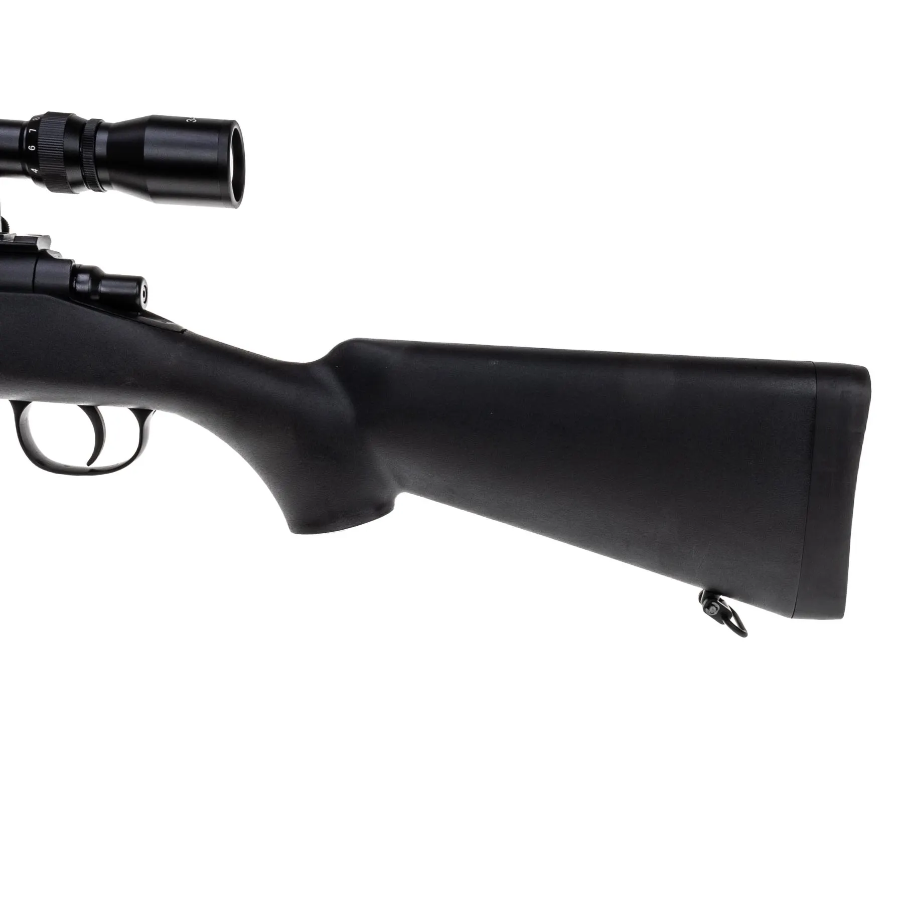 WELL MB03 VSR10 Scharfschützengewehr w/ Scope & Bipod, Black