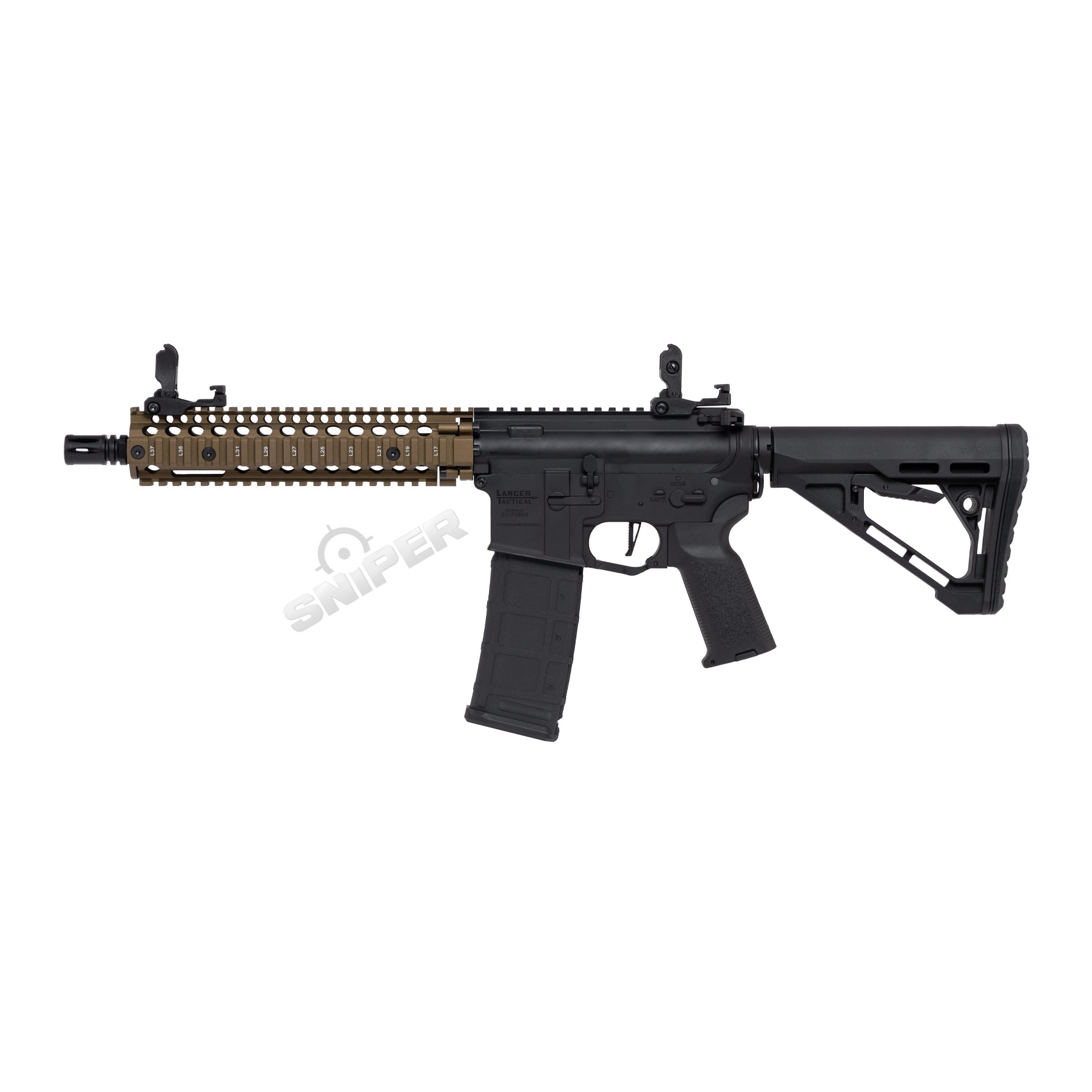 Einsteiger Set #2 - Lancer MK18 Gen3 ETU Full Metal (S)AEG, Black/Bronze