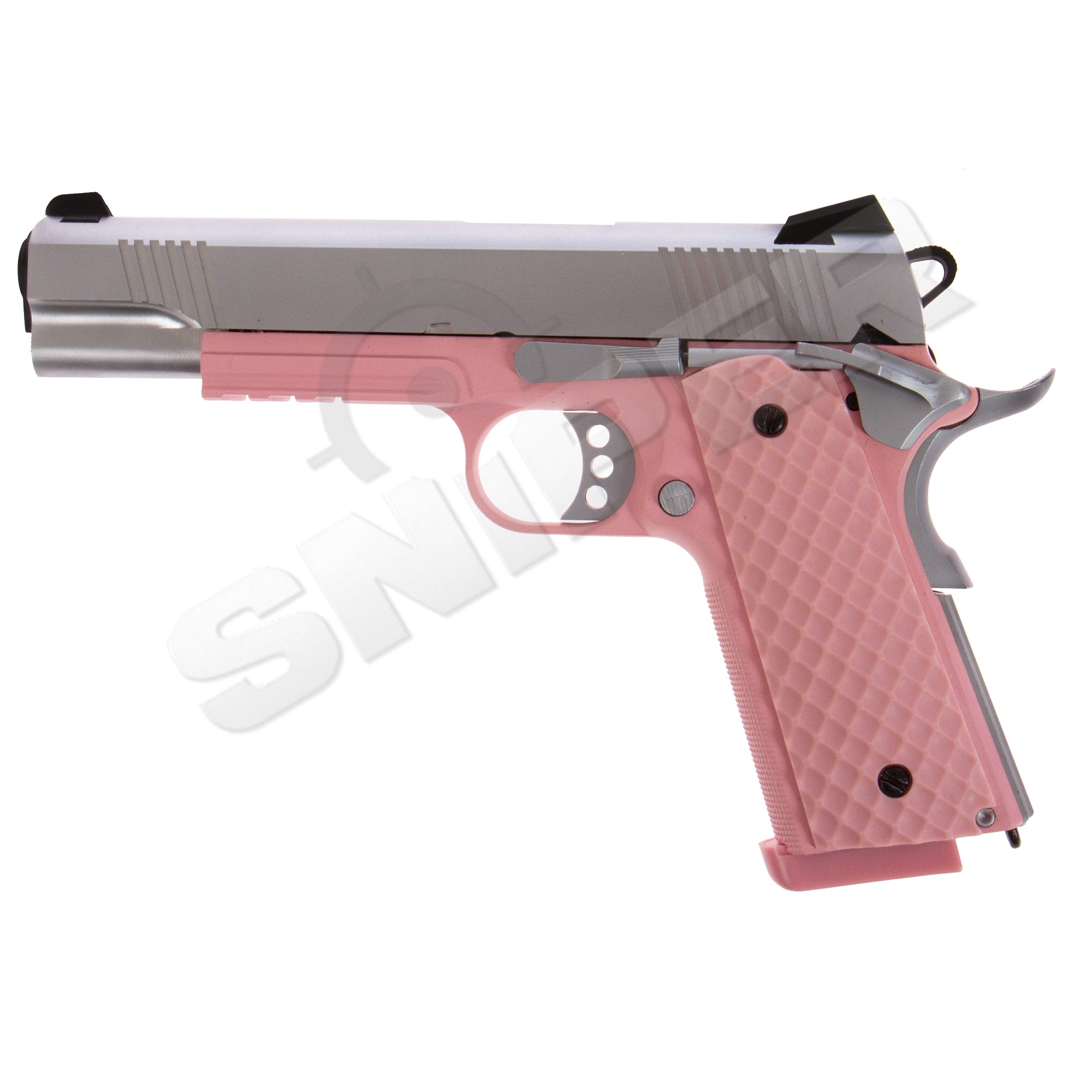 Raven 1911 MEU Railed GBB, Pink/Silver