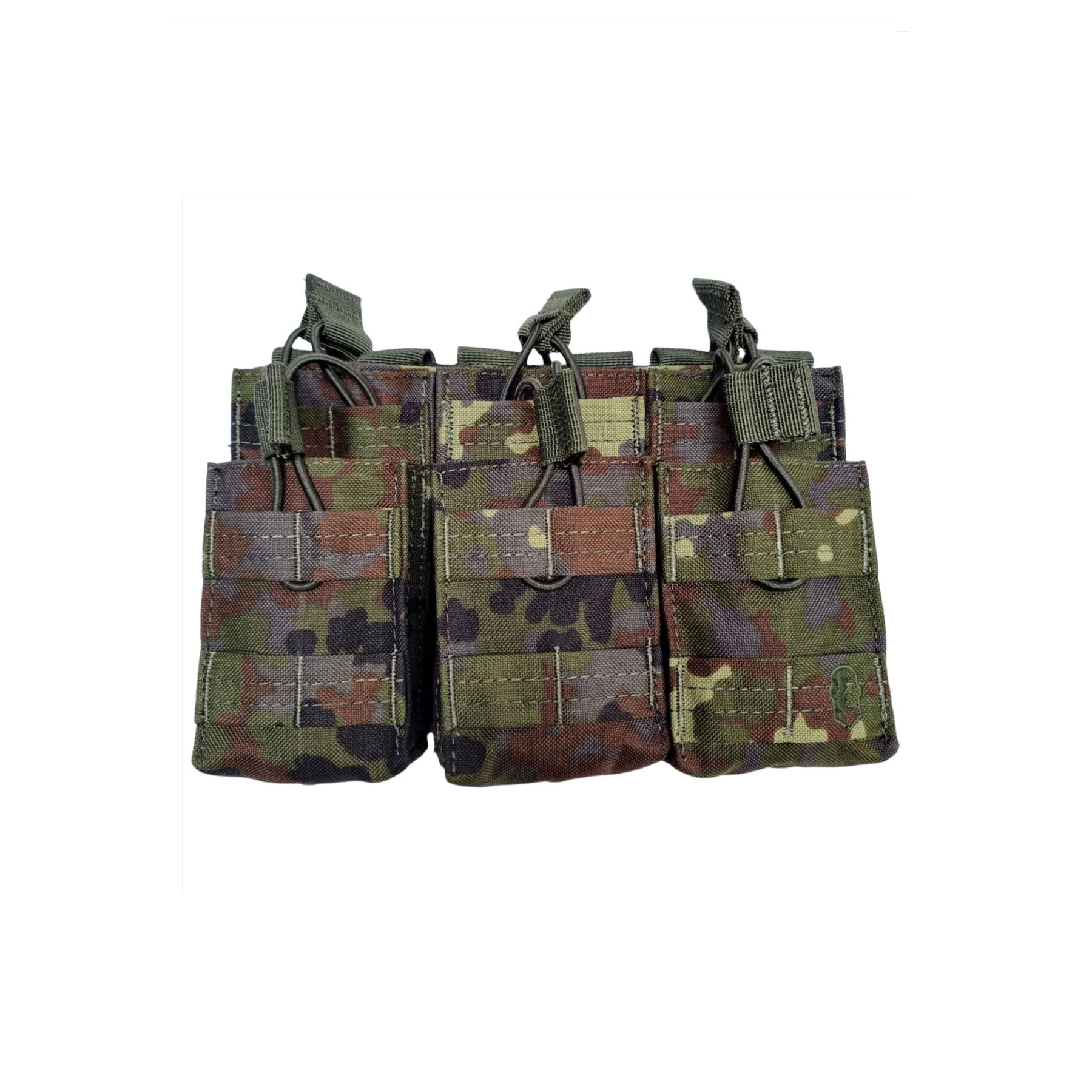 Shadow Triple Open-Top Stacker Mag Pouch, Flecktarn