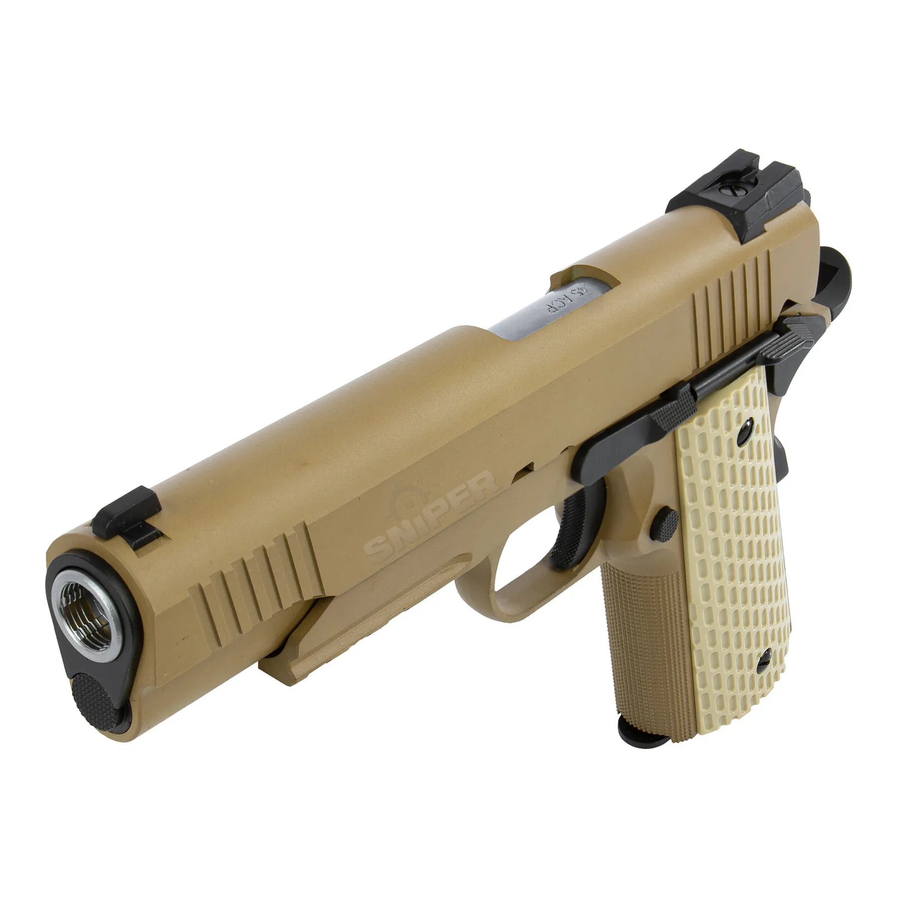 WE Desert Warrior 5.1 Full Metal Desert GBB Softair Pistole