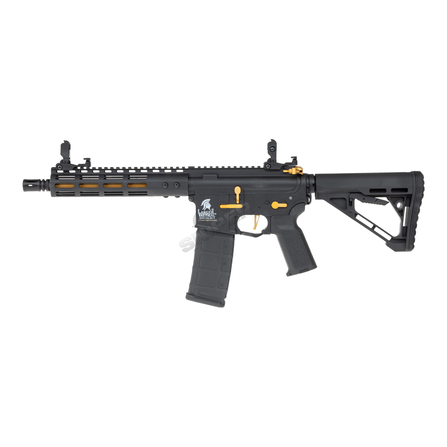 Lancer Archon Gen3 ETU M-Lok 9" M4 (S)AEG, Black/Gold