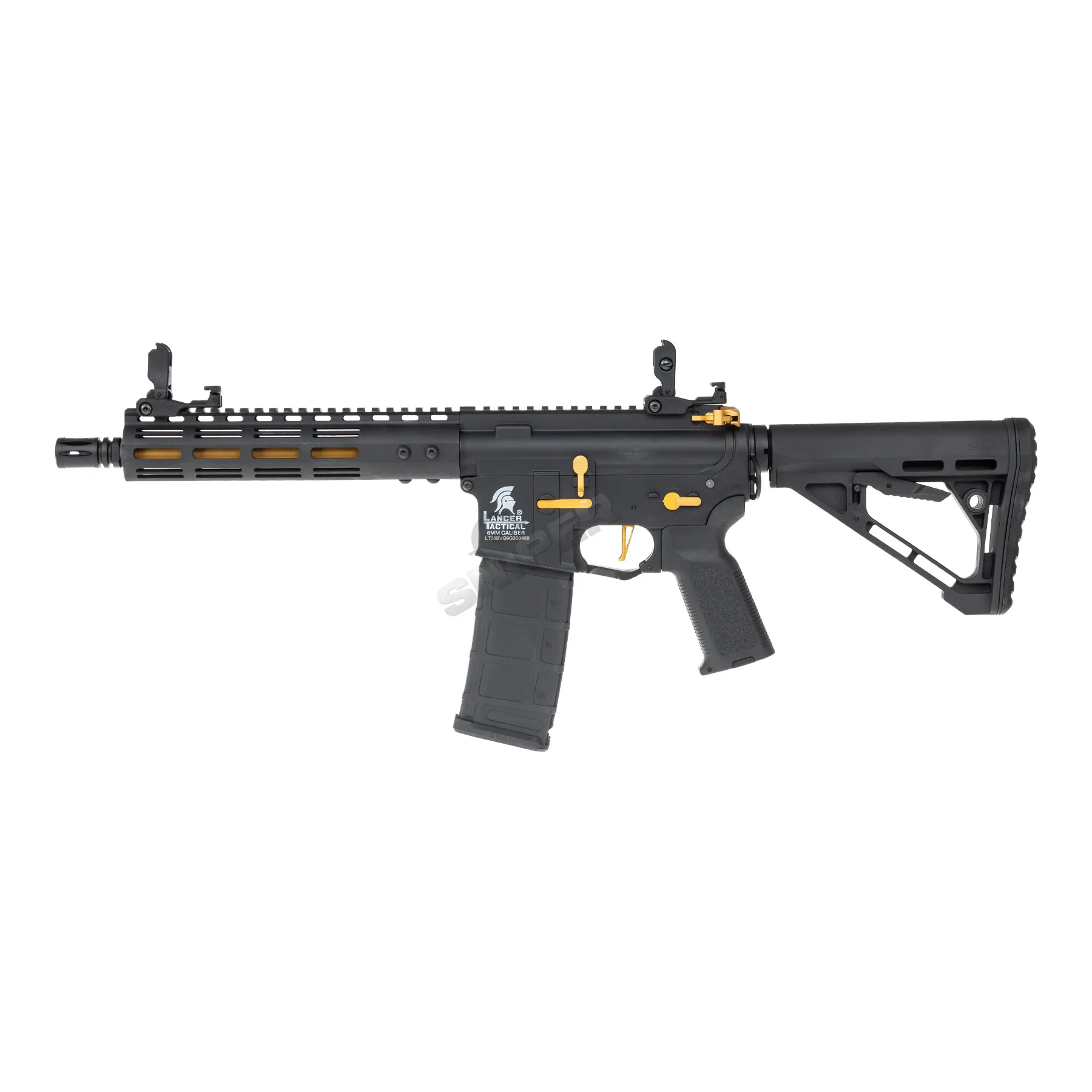 Lancer Archon Gen3 ETU M-Lok 9" M4 (S)AEG, Black/Gold Lancer Archon Gen3 ETU M-Lok 9" M4 (S)AEG, Black/Gold