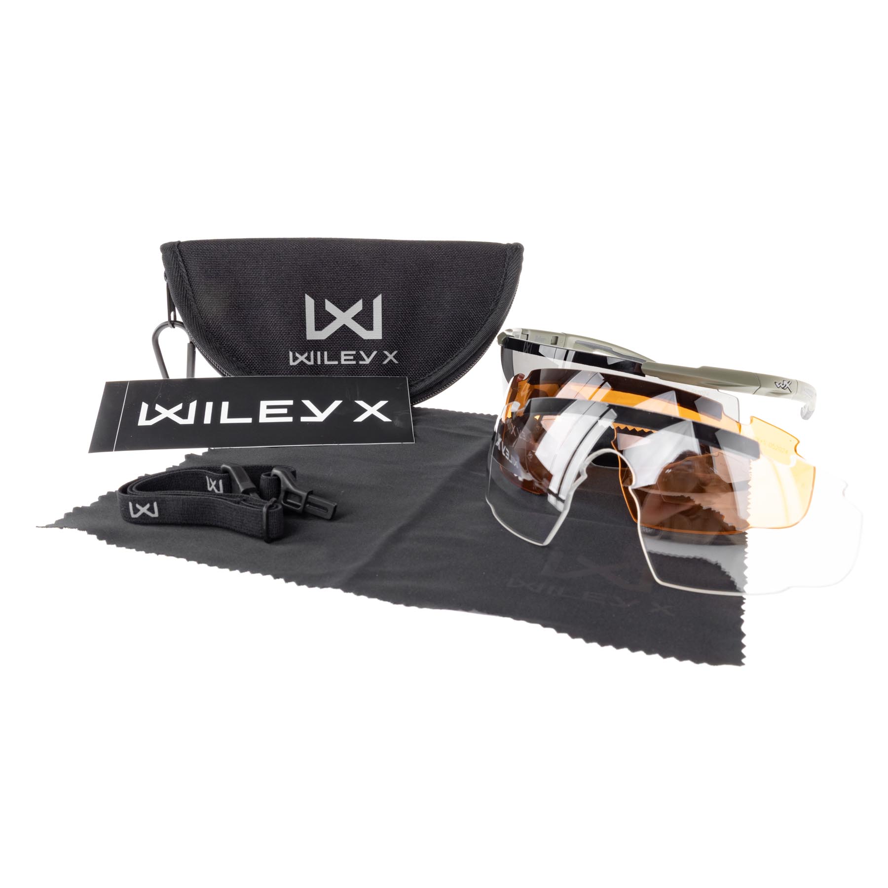 WileyX Saber Advanced OD Frame Goggles, Grey/Clear/Light Rust Lens