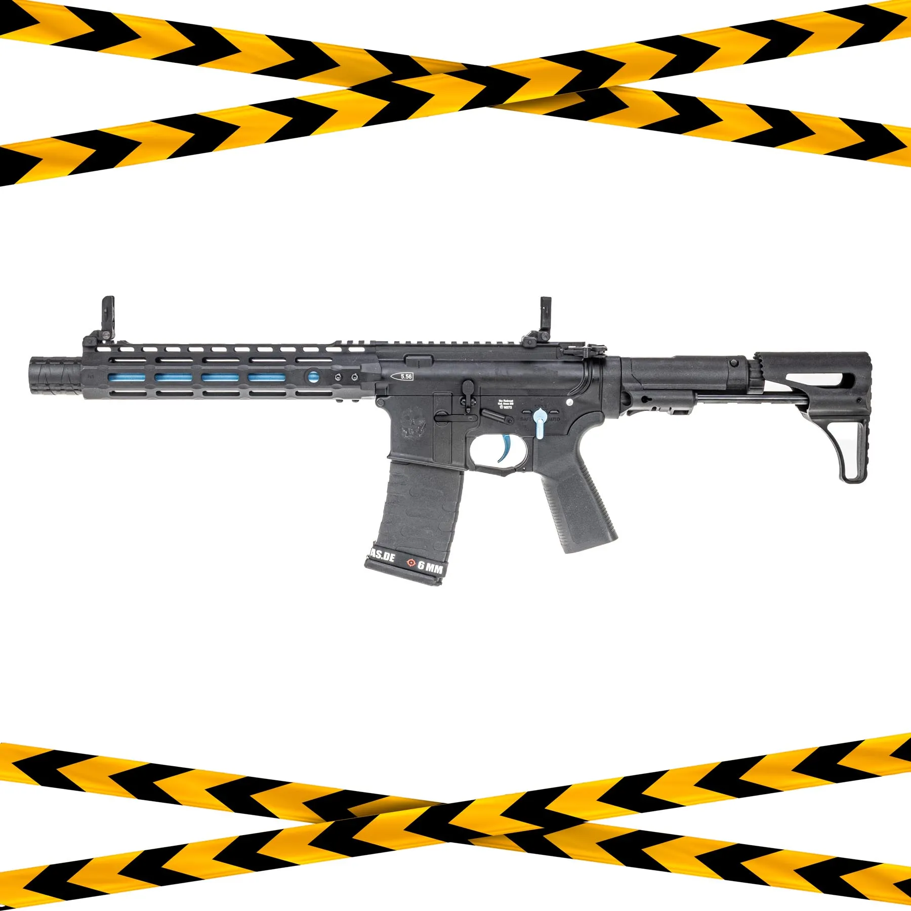 B-Ware Ghost Patrol Rifle e-Silver Edge 2.0 ECU (S)AEG, Black