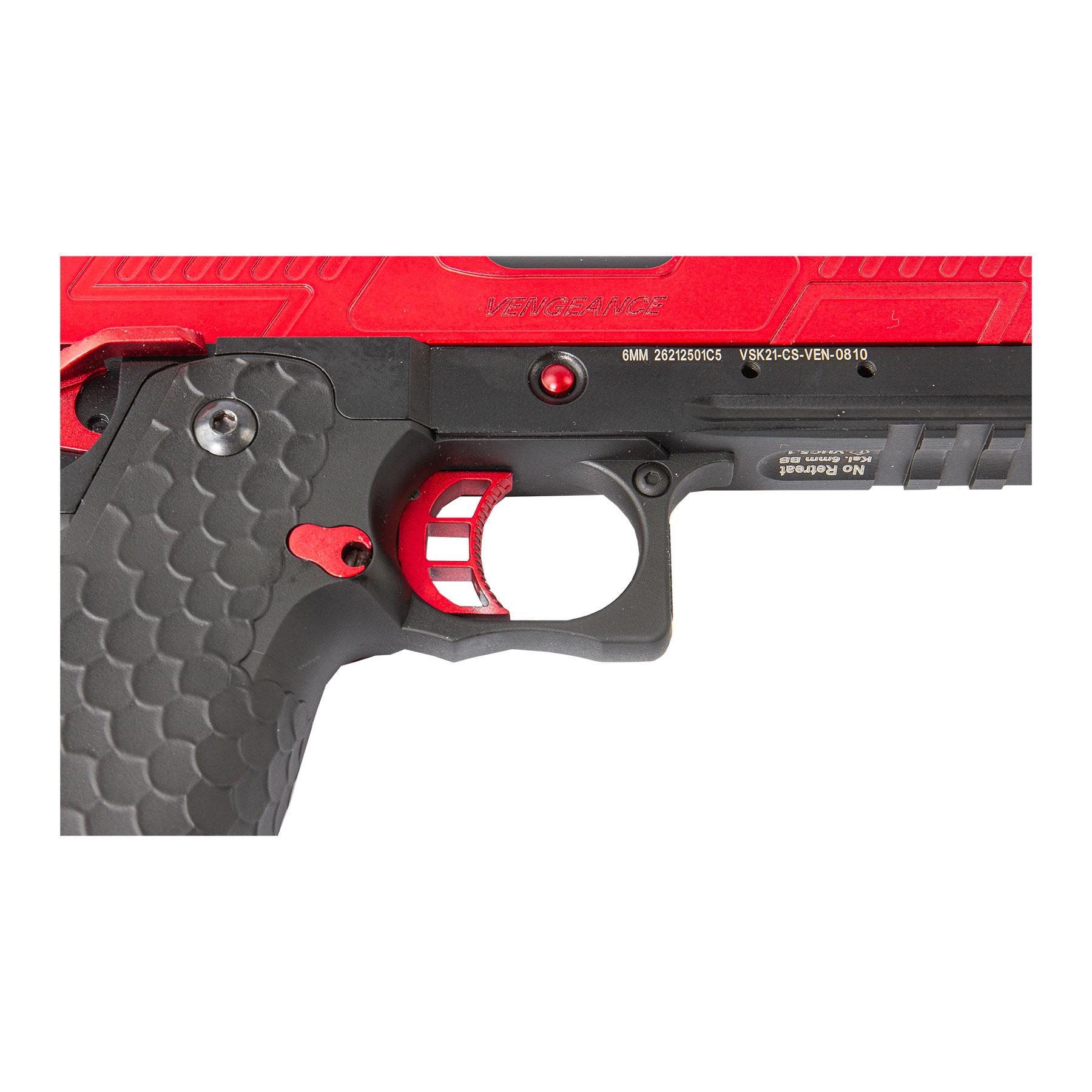 Vorsk Hi-Capa 5.1 Black/Red GBB Softair Pistole