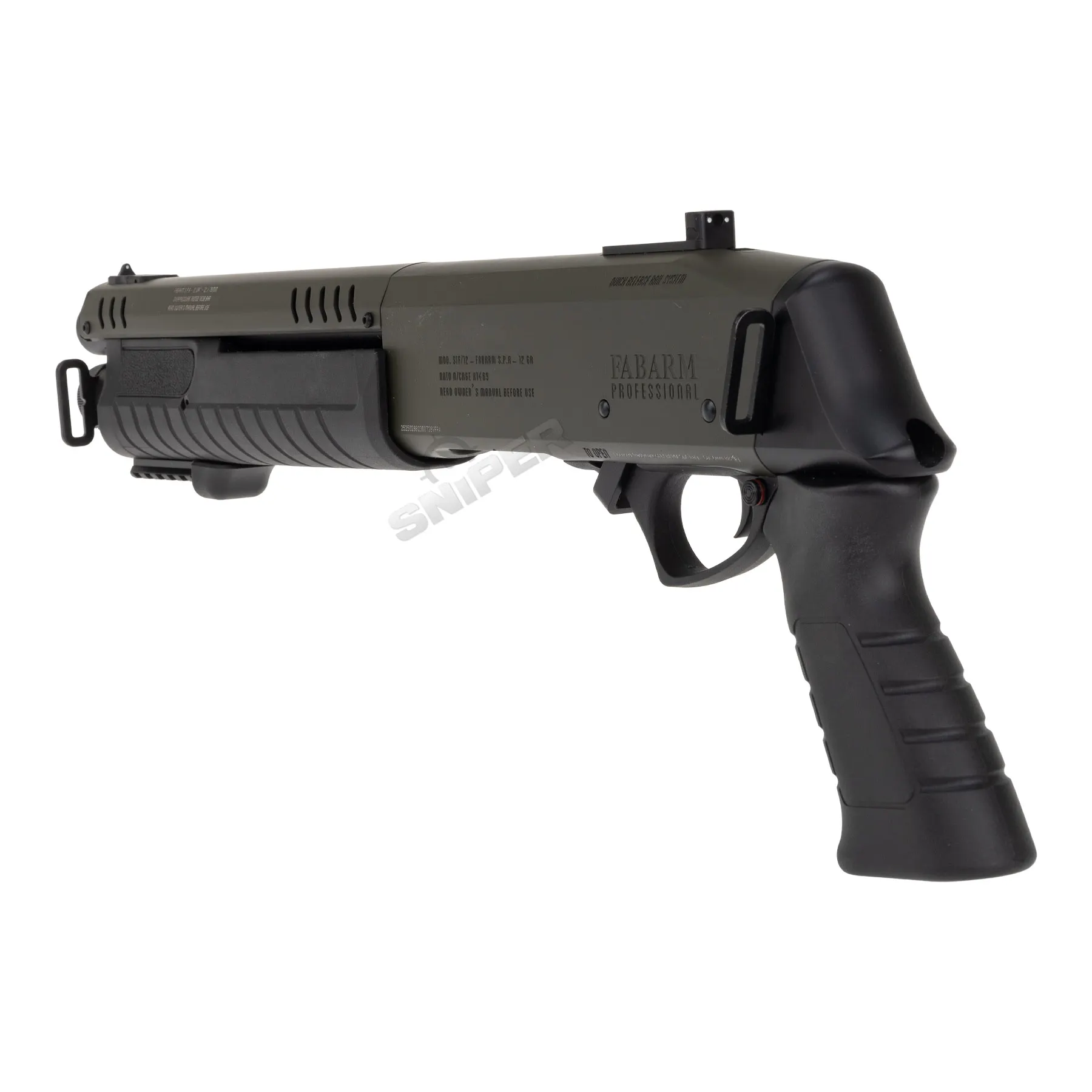 Fabarm STF12 Short Initial 11" Gas Pumpgun, OD Fabarm STF12 Short Initial 11" Gas Pumpgun, OD