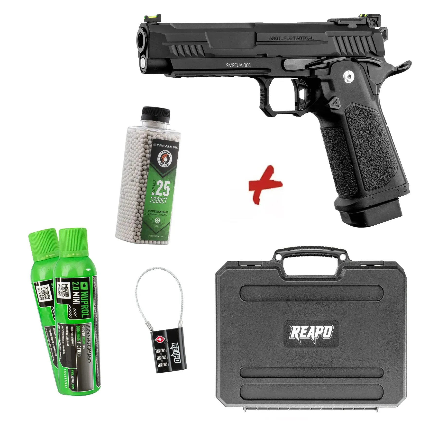 Bundle Deal #2 - Arcturus Vanguard 5.1 Hi-Capa GBB Pistole, Black