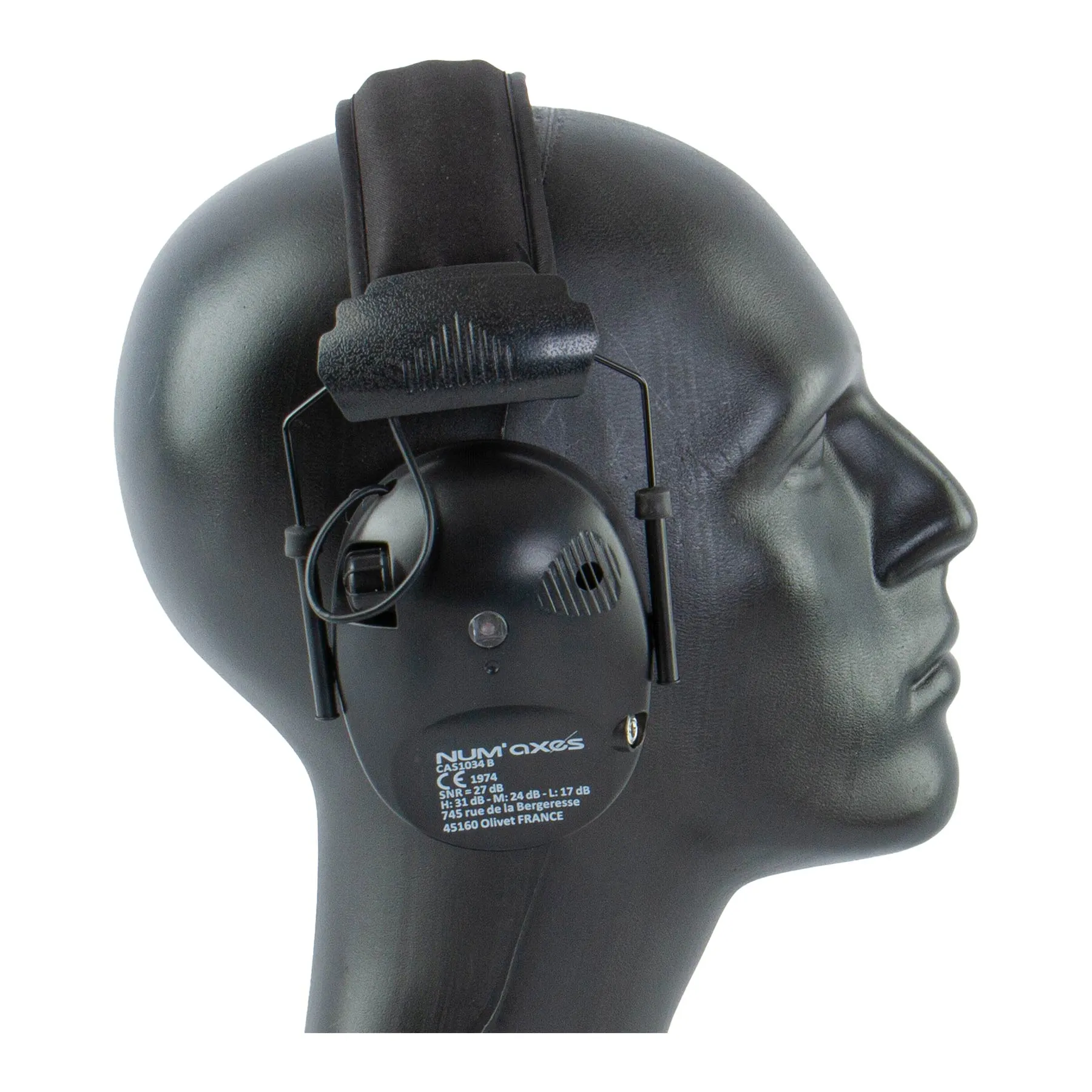 Electronic Noise Canceling Headphones, Black Electronic Noise Canceling Headphones, Black