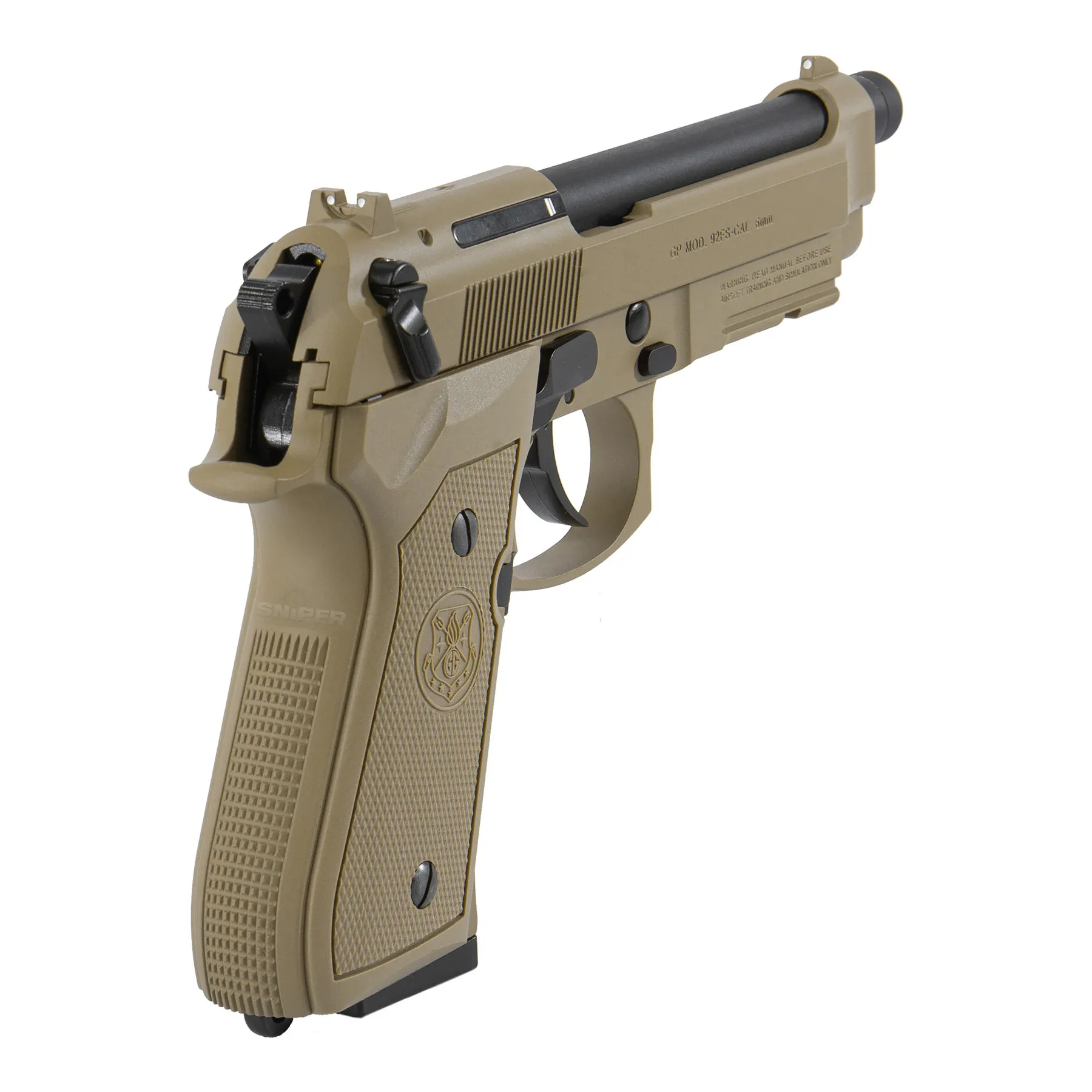 G&G GPM92 MS Full Metal Desert GBB Softair Pistole