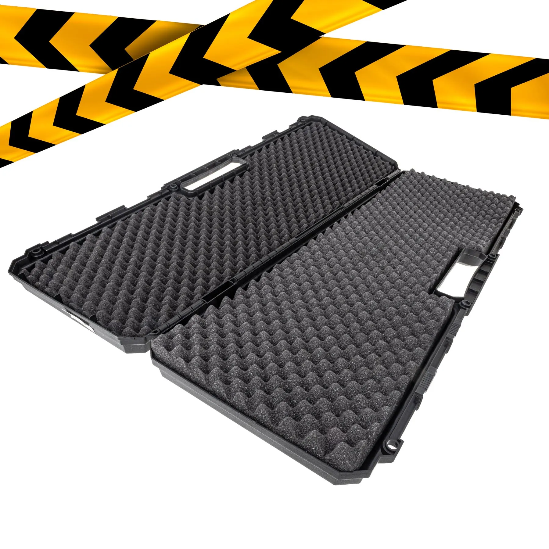 B-Ware Reapo Wavefoam Waffenkoffer 100x35cm, Black