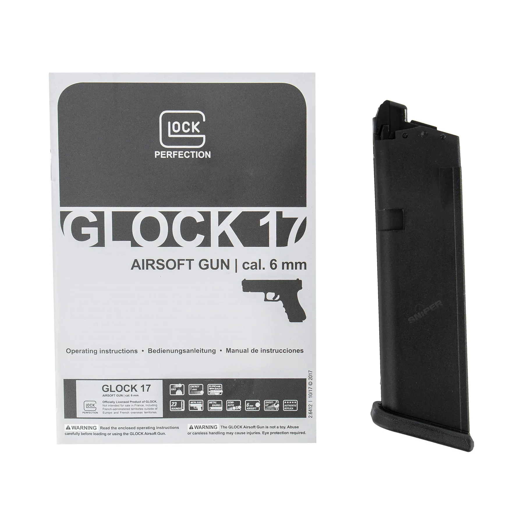 Glock 17 Gen 3 GBB Softair Pistole