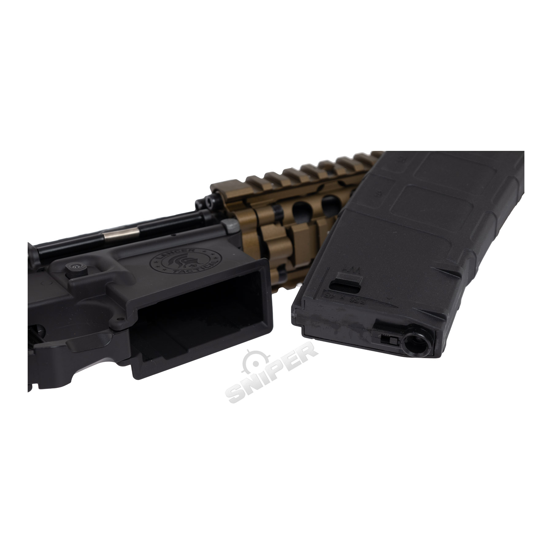 Einsteiger Set #2 - Lancer MK18 Gen3 ETU Full Metal (S)AEG, Black/Bronze