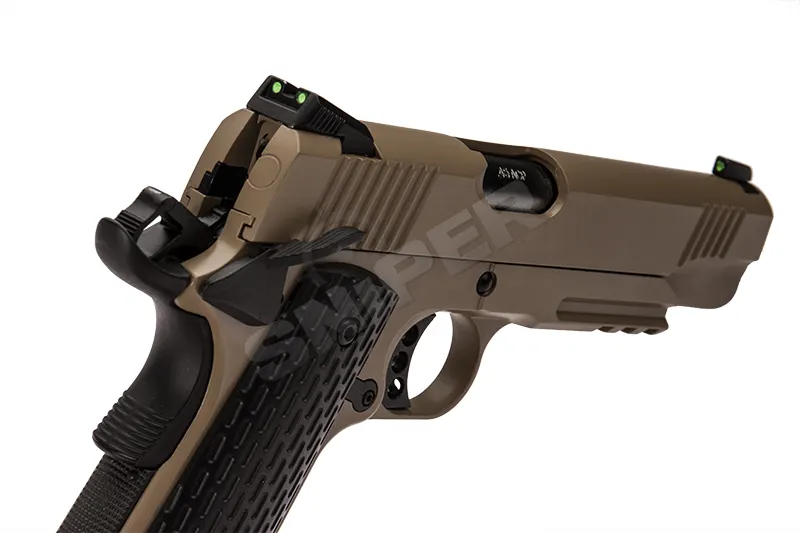 1911 Warrior Railed (R28-B) Tan, GBB