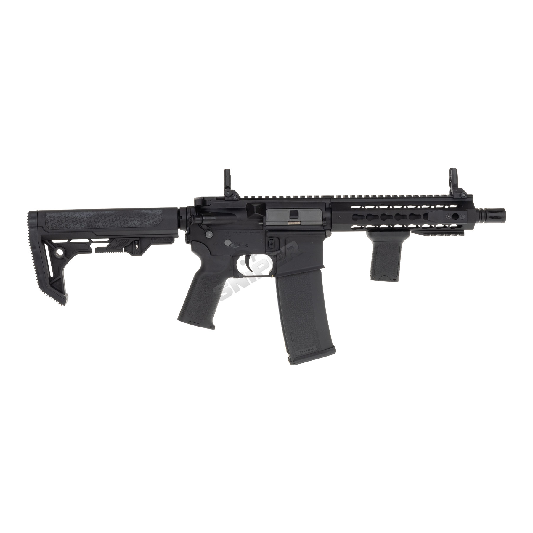 Einsteiger Set #1 - Specna Arms SA-E08 Edge w/ Kestrel ETU < 0,5 Joule Softair Gewehr, Black