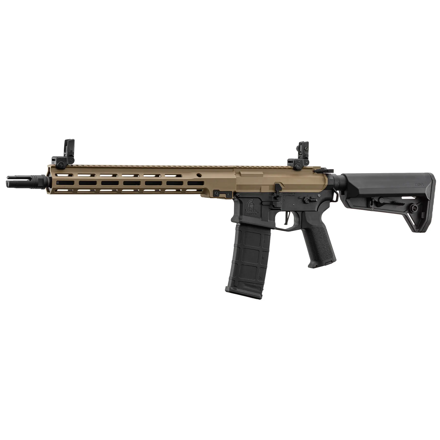 Einsteiger Set #1 - Lancer LT-44 Stalker 12" NSR w/ Nebula ETU (S)AEG, Bi-Tone