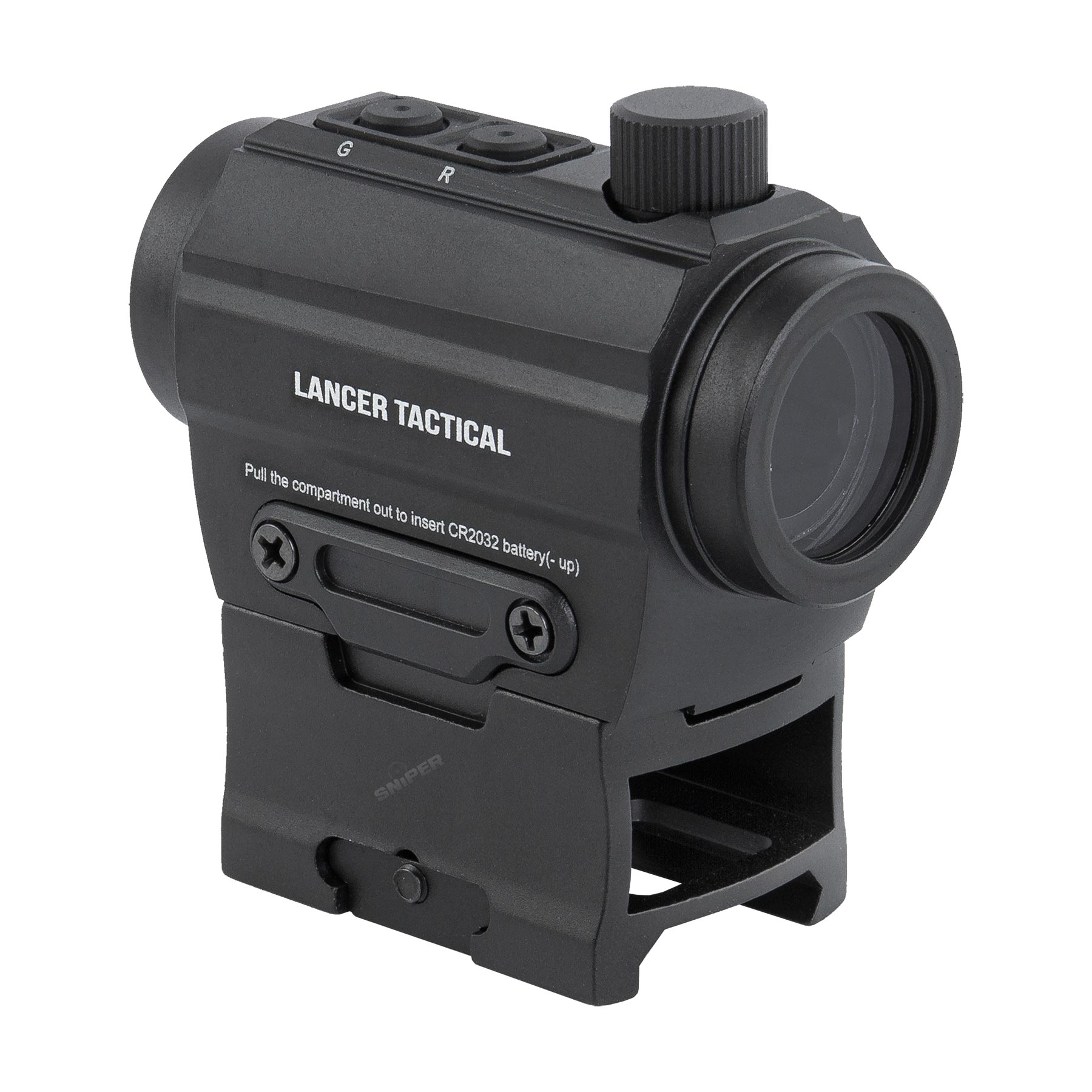 Reflex Micro Red Dot Visier w/ Hi-Mount, Black
