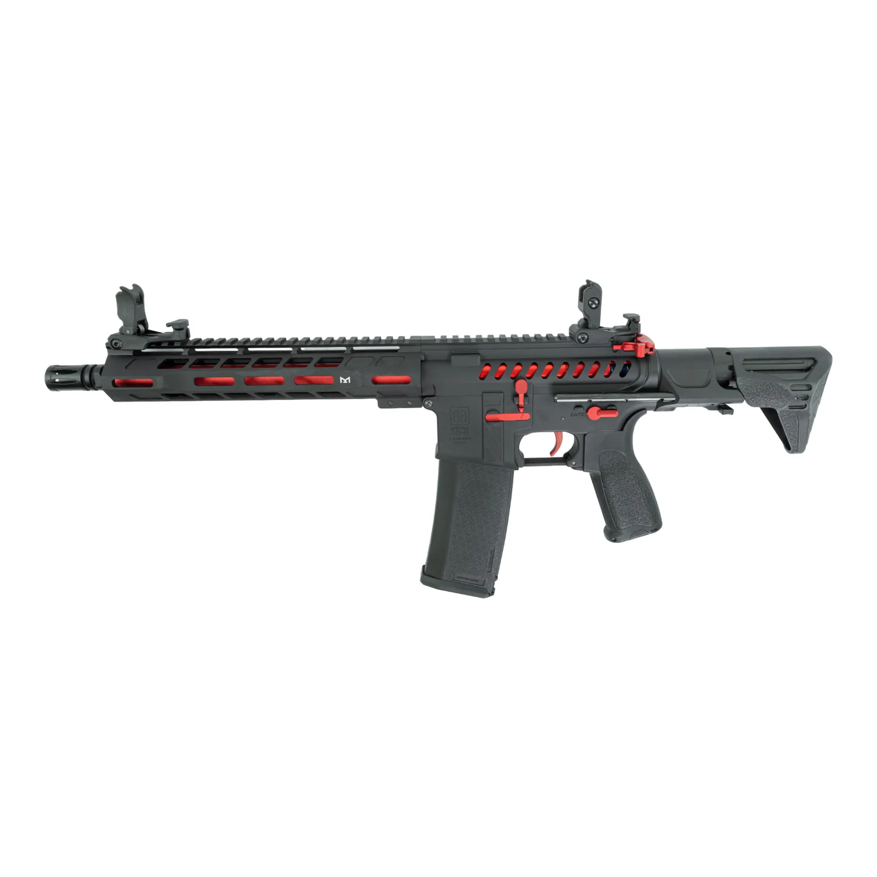 SA-E39 PDW Edge < 0,5 Joule Softair Gewehr, Black/Red SA-E39 PDW Edge < 0,5 Joule Softair Gewehr, Black/Red