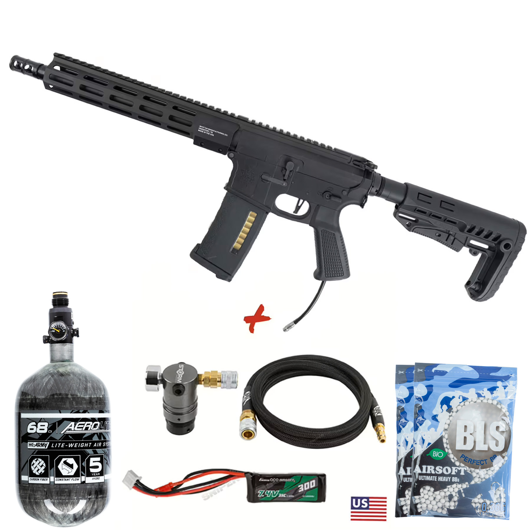 HPA Deal #3 - MTW Billet 10" Tactical Inferno Edition Gen. 3 HPA, Black