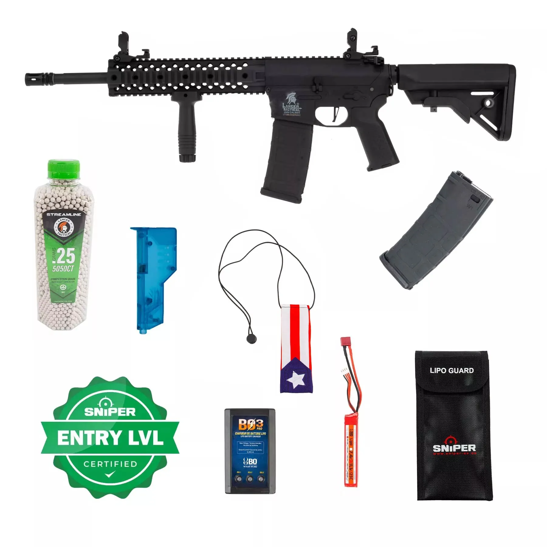 Einsteiger Set #1 - Lancer M4 EVO w/ Nebula ETU (S)AEG, Black