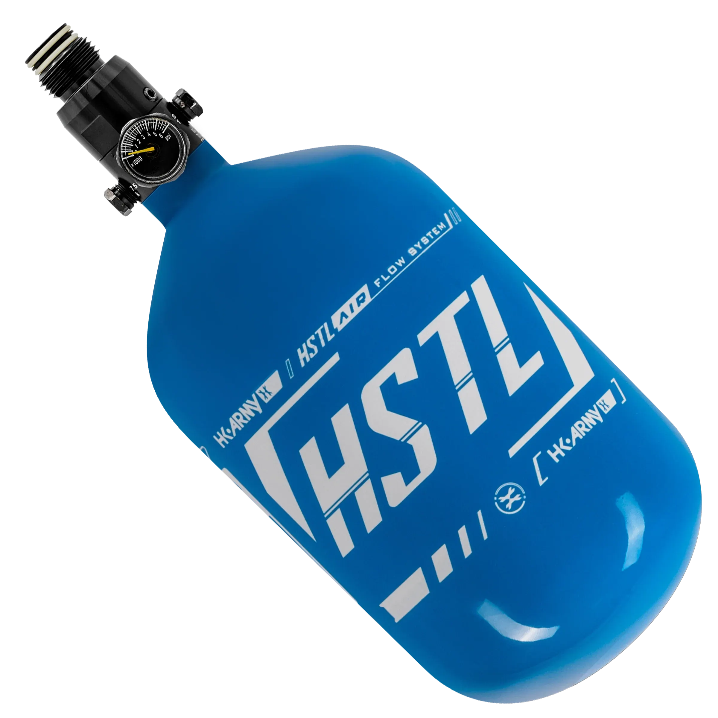 HK Army HSTL Carbon Fiber Tank w/ Regulator 68/4500, Blue/White