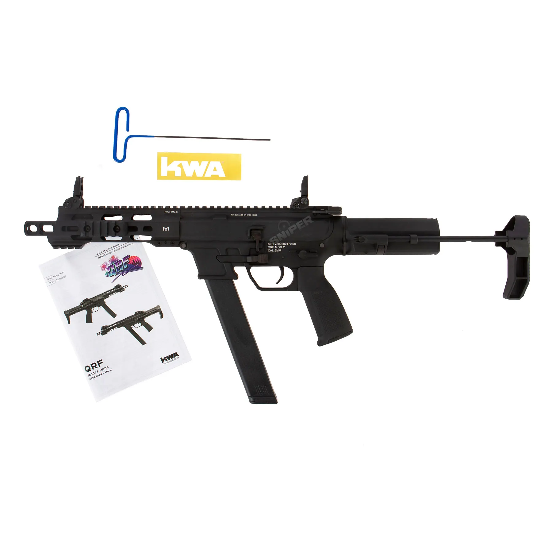 KWA QRF Mod.2, (S)AEG, Black