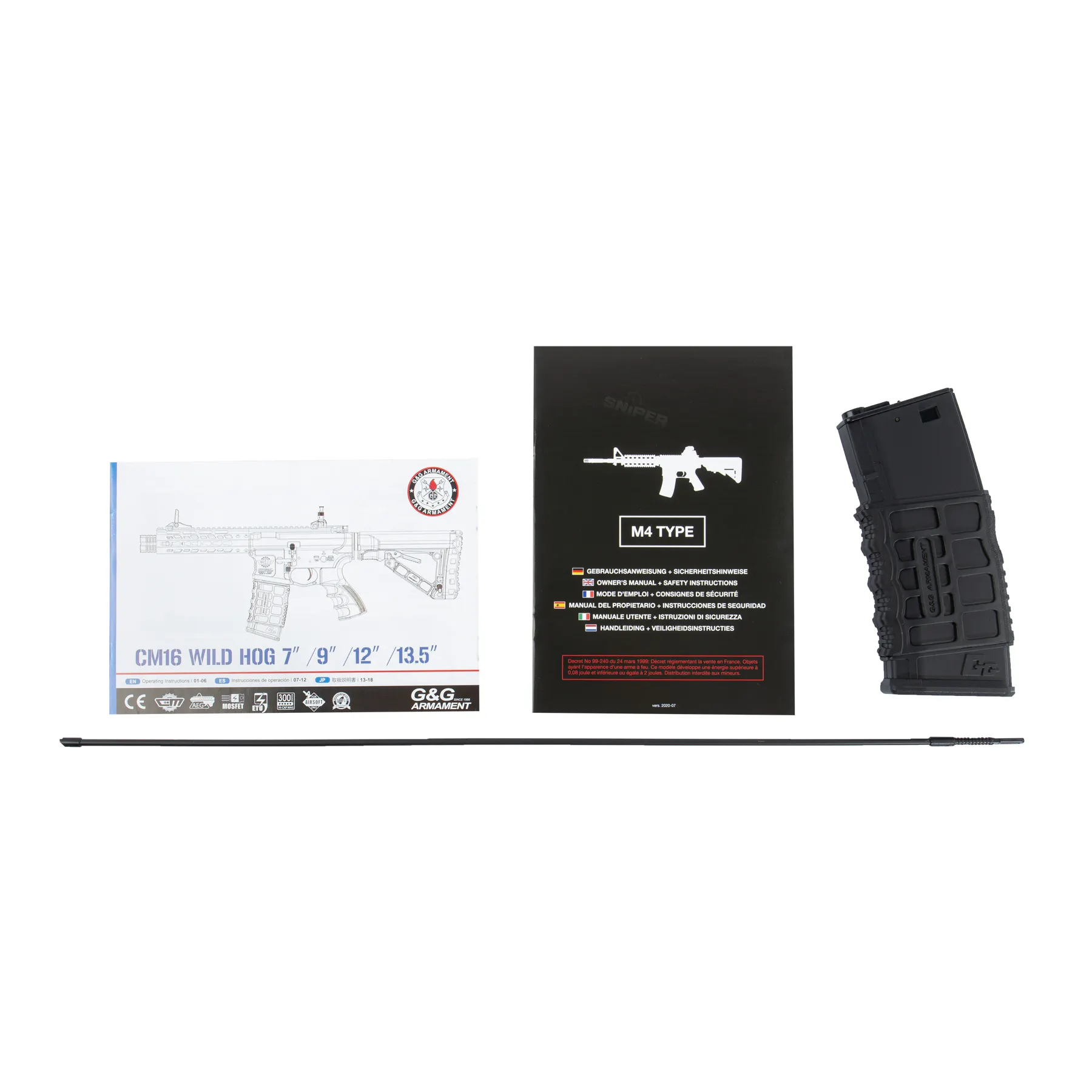 CM16 Wild Hog 7" ETU (S)AEG, black