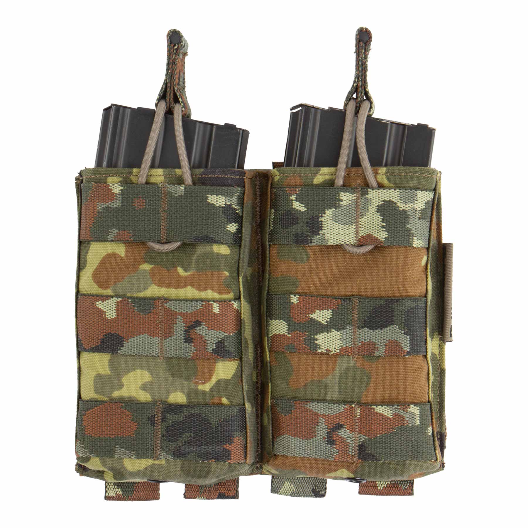 M4 Open Double Mag Pouch Core, Flecktarn