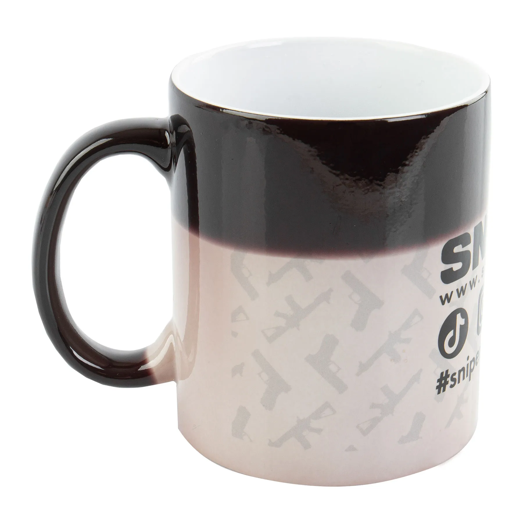 Sniper Fan Zauber Tasse, schwarz / weiß Sniper Fan Zauber Tasse, schwarz / weiß