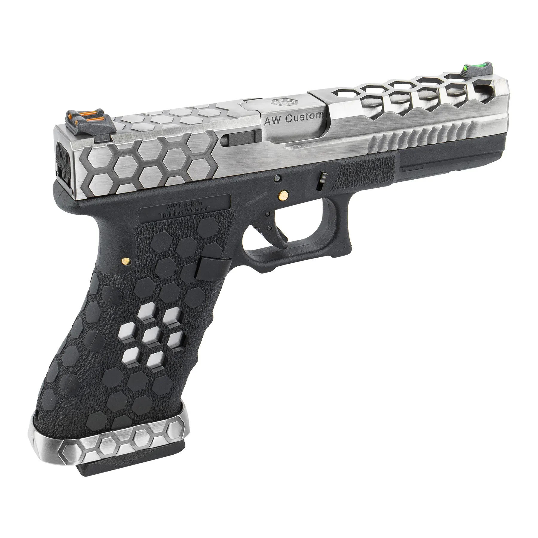 VX0100 Hex Cut Pistol, GBB SAC Custom VX0100 Hex Cut GBB Softair Pistole