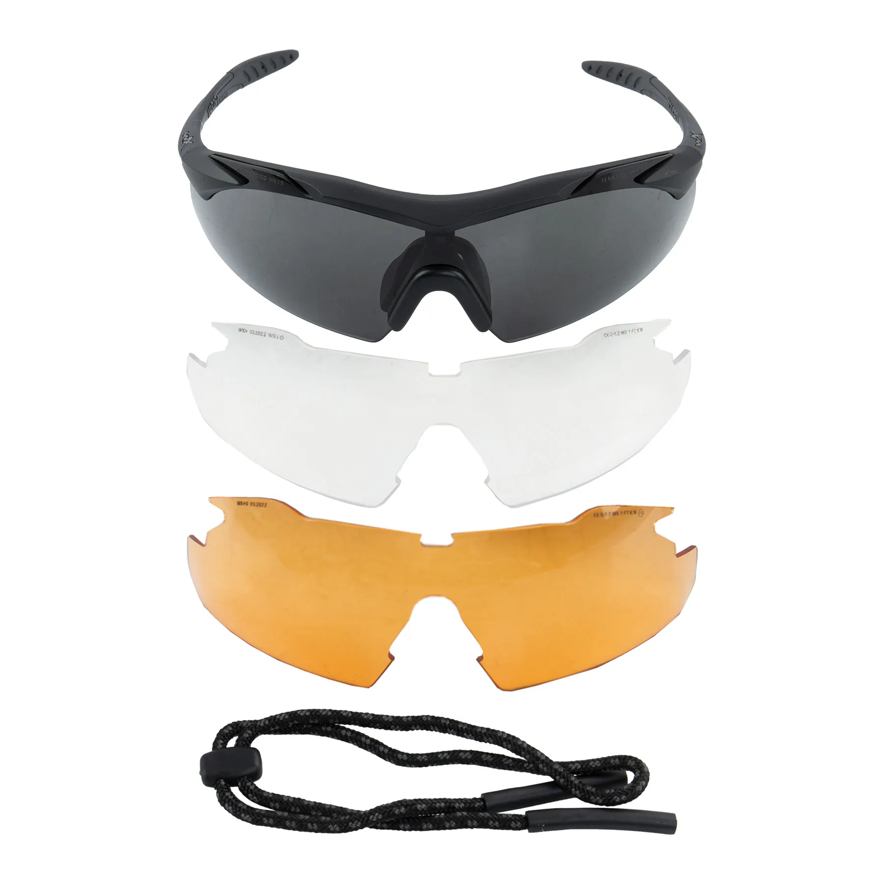 WileyX WX Vapor 2.5 Goggles, Grey/Clear/Light Rust Lens