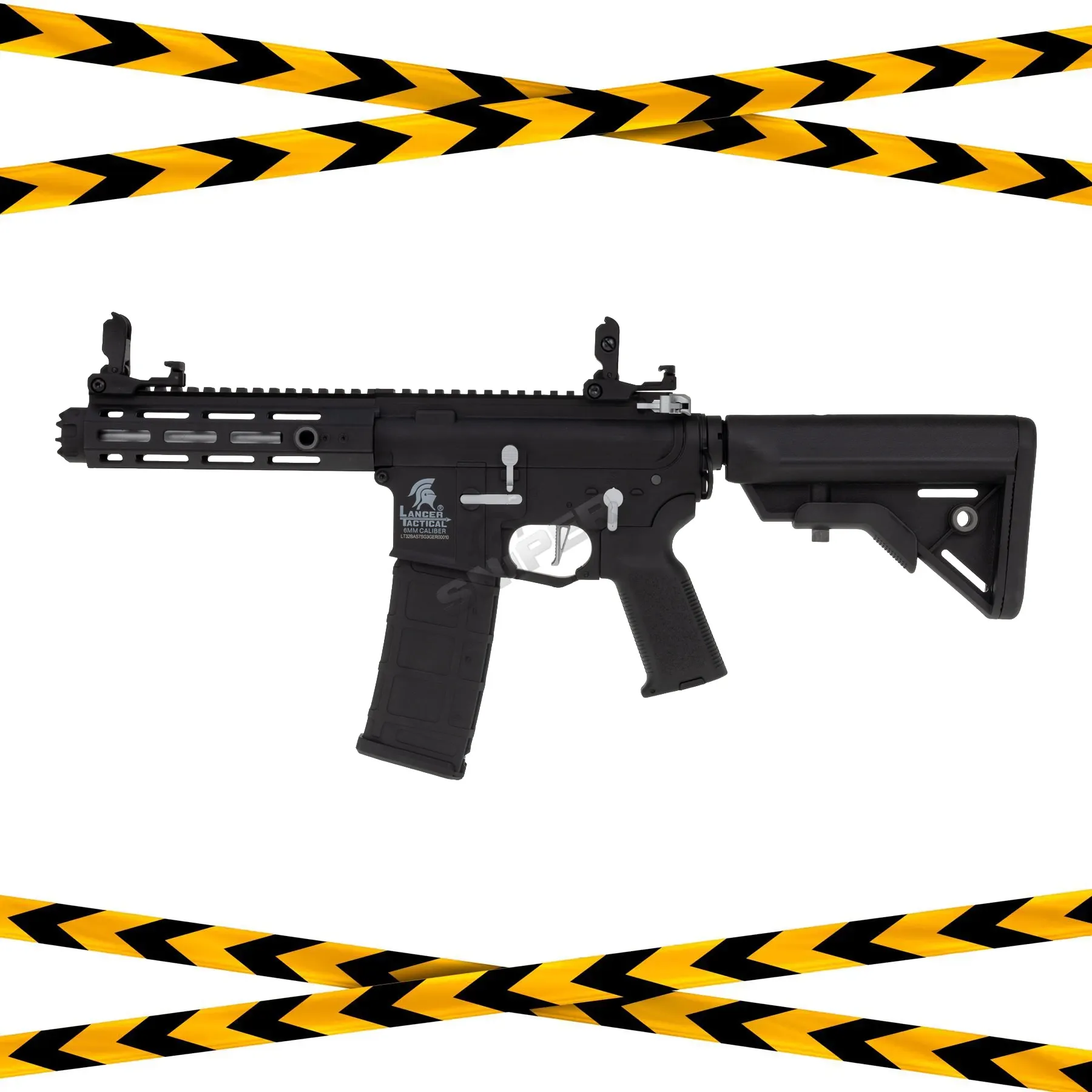 B-Ware Lancer LT-34 Hellion w/ Nebula ETU (S)AEG, Black/Silver