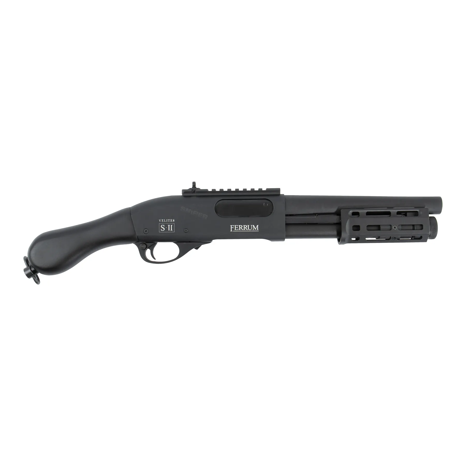 Velites Pumpgun Ferrum S-II, Black Velites Pumpgun Ferrum S-II, Black